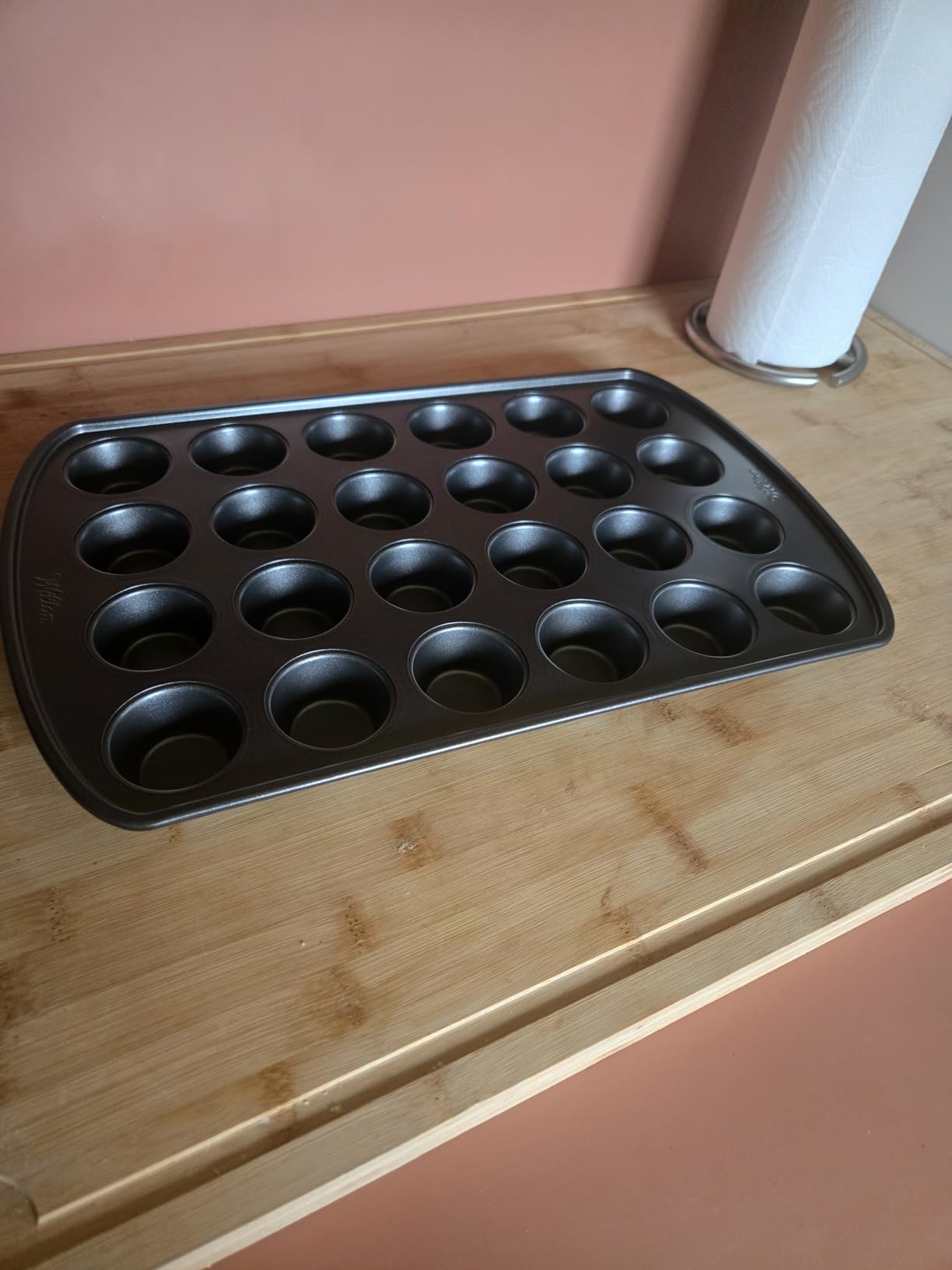 Wilton Gold Premium Non-Stick Warp-Resistant Bakeware, 24-Cup Mini Muffin Pan, Made without PFAs customer photo 1