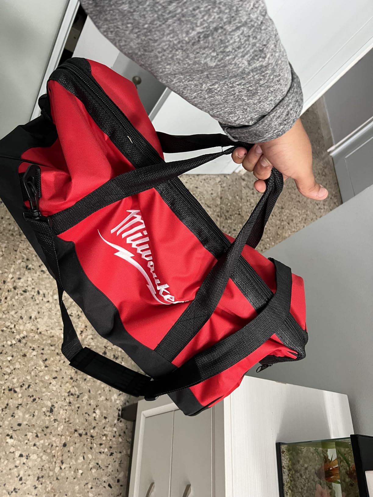 Milwaukee 17 Inch Heavy Duty Canvas Tool Bag with 6 Interior Pockets, Reinforced Bottom, and Strap Ring customer photo 2