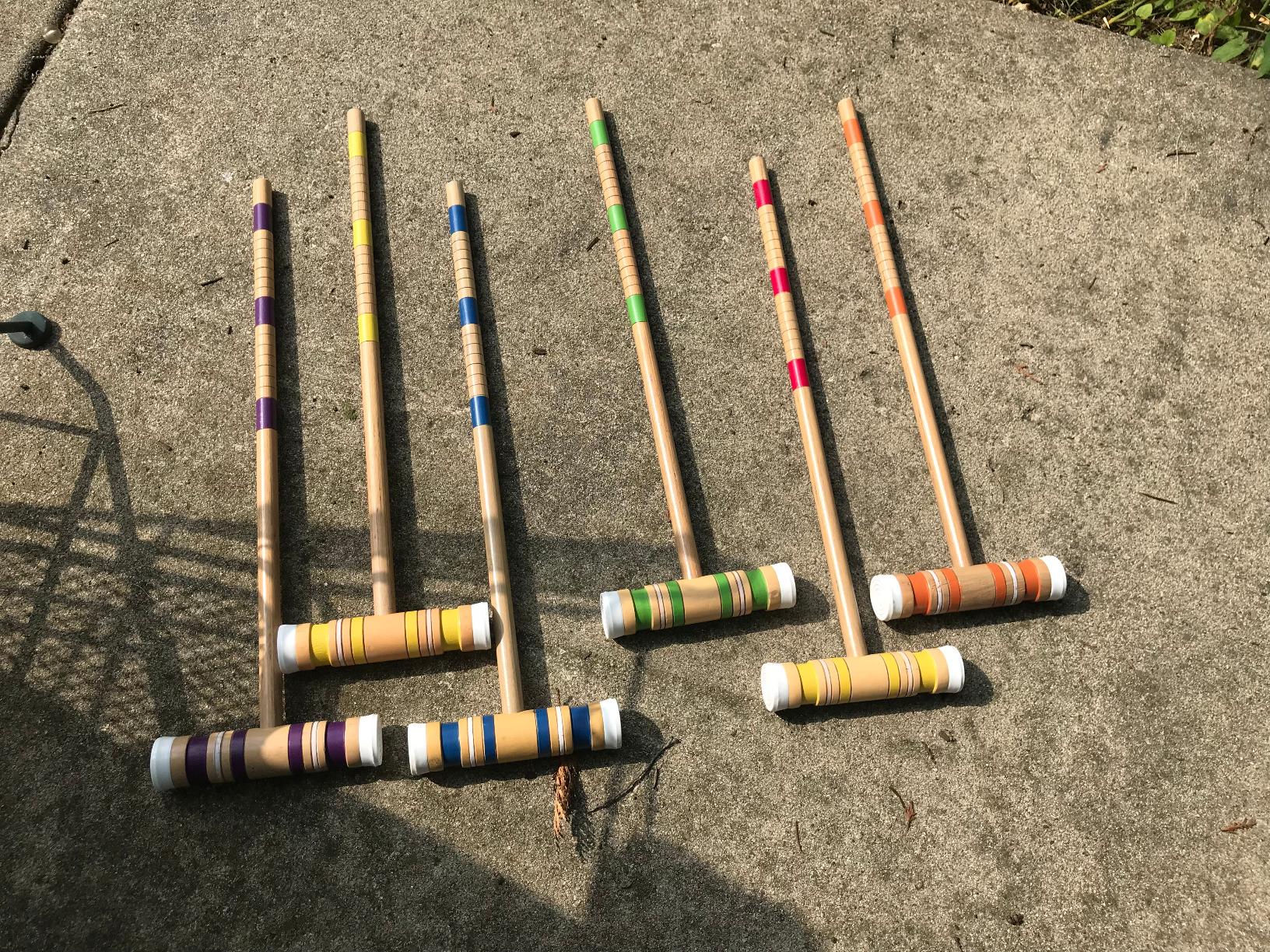6-Player Croquet Set - Outdoor Games with Wood Mallets, Balls, Posts, Wickets, and Carry Case - Vintage Yard Games for Age 14 Years and Older by Hey Play customer photo 1