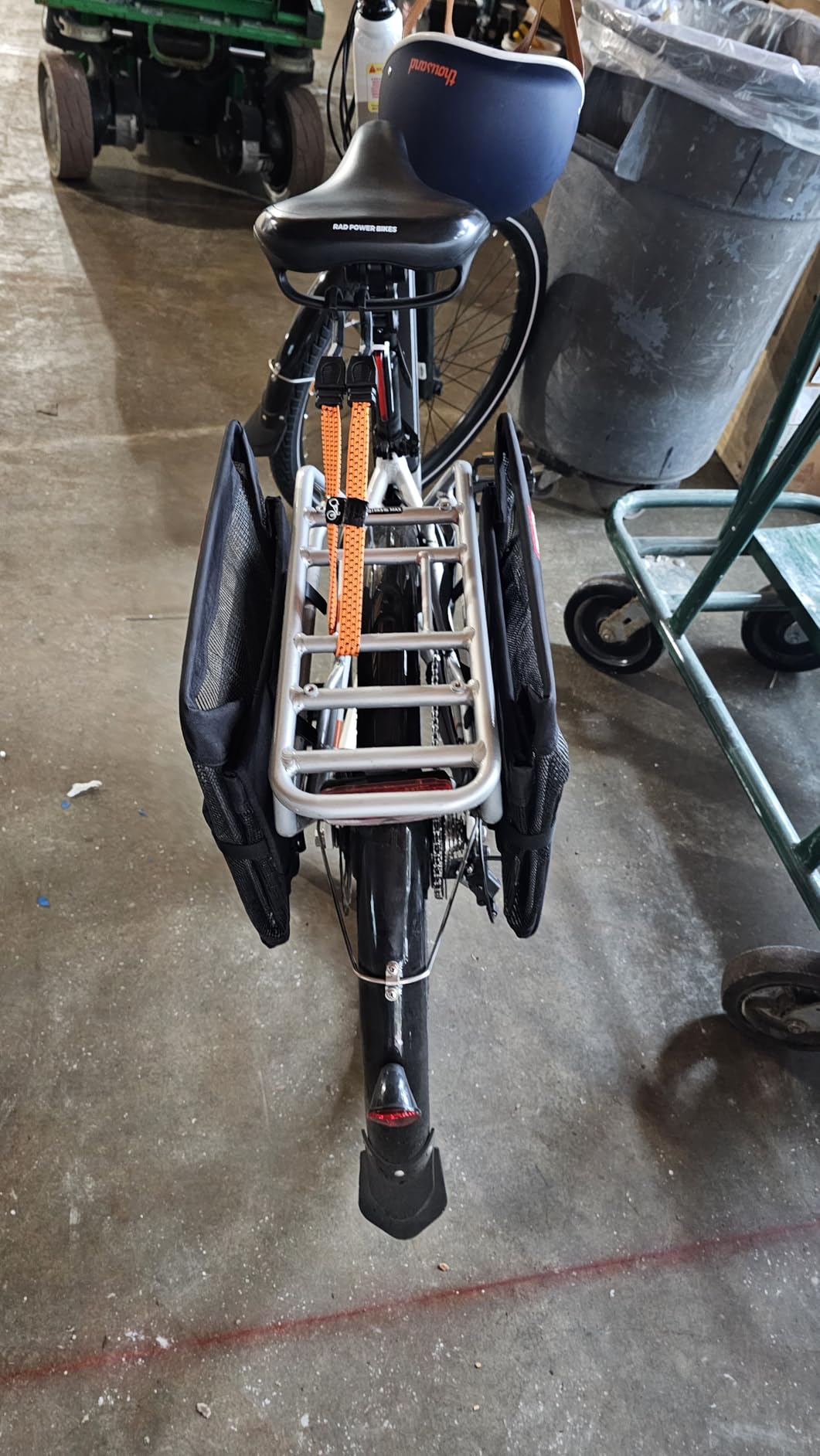Bushwhacker Omaha Bicycle Grocery Panniers - Foldable Bike Rack Bags & Basket for Groceries - Easy 3-Point Mounting System - Pair of Rear Bags for Shopping and Cycling Commuting customer photo 2