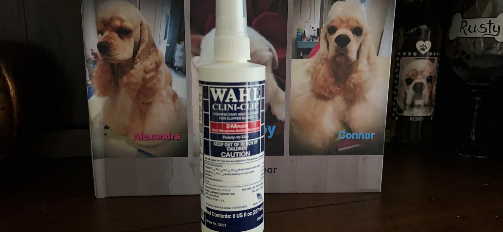 Wahl Professional Clini-Clip Spray, Fast-Acting Cleaner and Lubricant for Clipper Blades, Purifies Grooming Tools, Reduces Friction and Heat, 8 Fl Oz customer photo 2