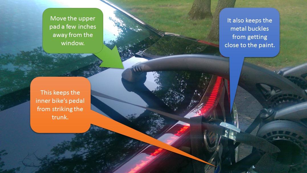 Saris Bones Car Trunk Bicycle Rack Carrier, Mounts 2 Bikes, Black - Made in USA customer photo 1