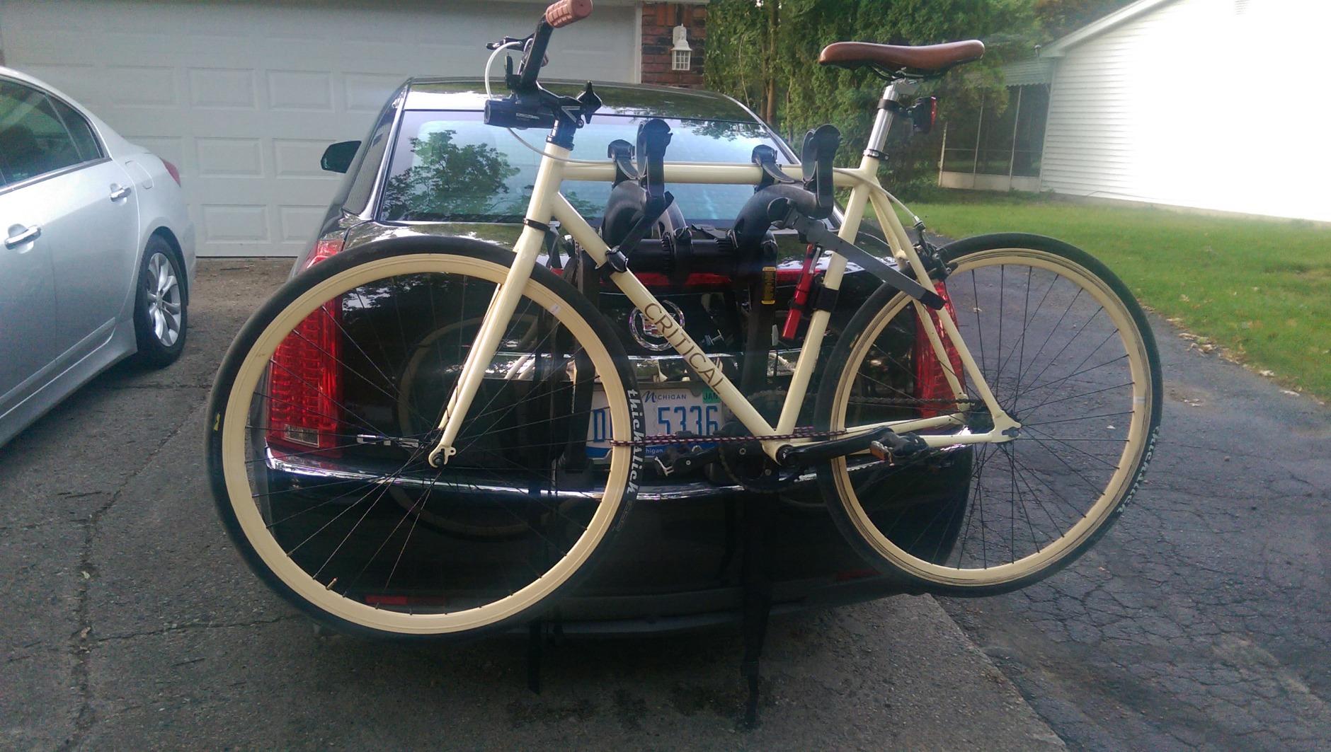 Saris Bones Car Trunk Bicycle Rack Carrier, Mounts 2 Bikes, Black - Made in USA customer photo 2