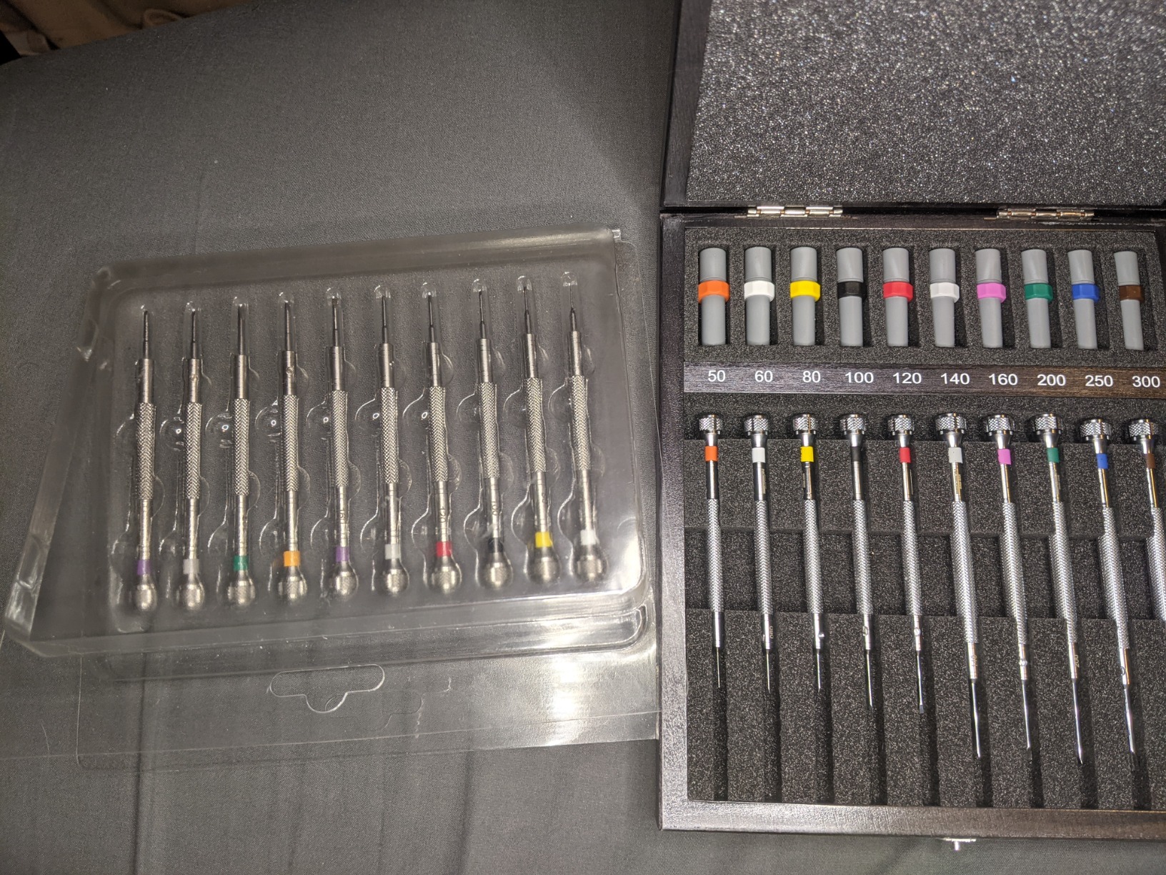 Bergeon 55-606 30080 Set of 10 Screwdrivers with 10 Tubes with Spare Blades in Wooden Box Watch Repair Kit customer photo 2