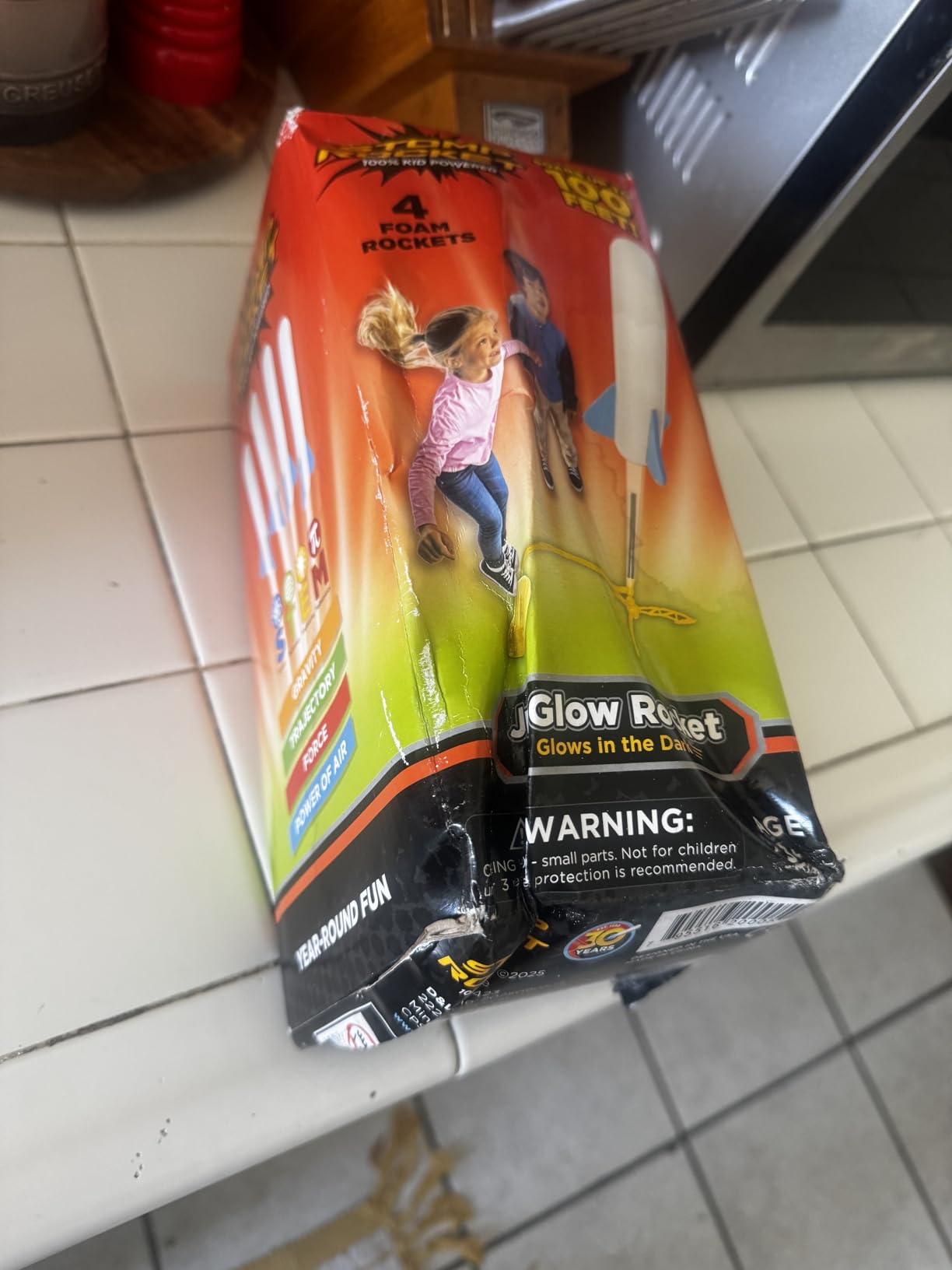Stomp Rocket Jr Multi-Color Rocket Launcher for Kids, 8 Rockets - Fun Outdoor Kids Gifts for Boys & Girls - STEM Toy Foam Blaster Set Soars Up to 100 Feet - Ages 3 & Up customer photo 1