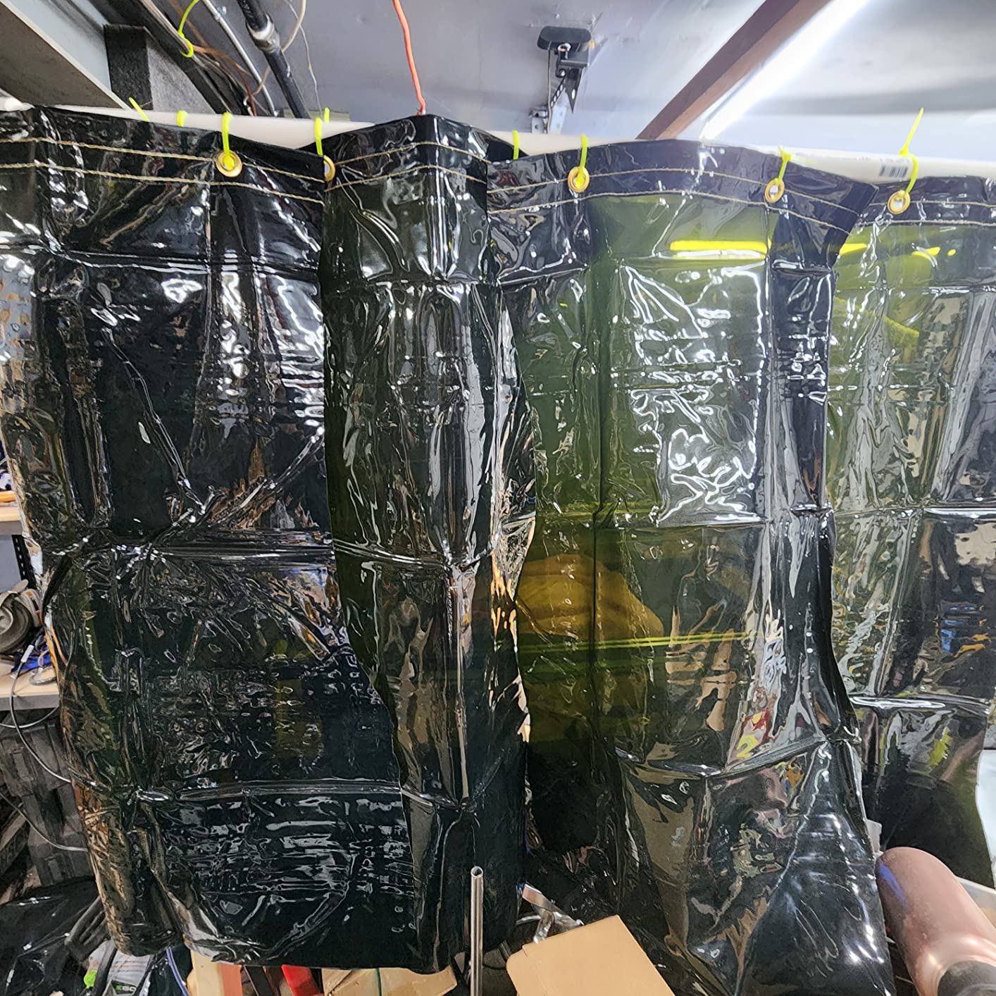 Jackson Safety Welding Curtain - Transparent Colored Welding Screen for UV & Blue Light Shielding - Ready to Hang with Grommets - Flame, Mildew & Water Resistant PVC - ANSI/FM 4960 Standards customer photo 1