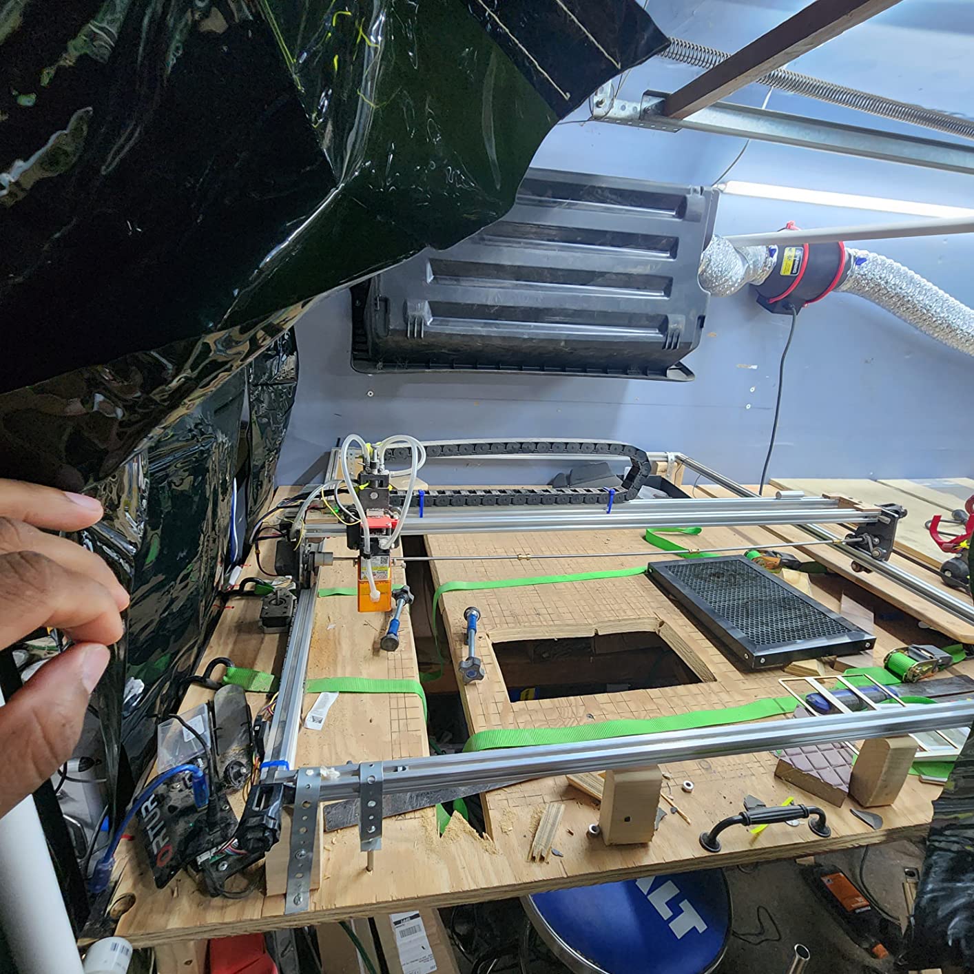 Jackson Safety Welding Curtain - Transparent Colored Welding Screen for UV & Blue Light Shielding - Ready to Hang with Grommets - Flame, Mildew & Water Resistant PVC - ANSI/FM 4960 Standards customer photo 2