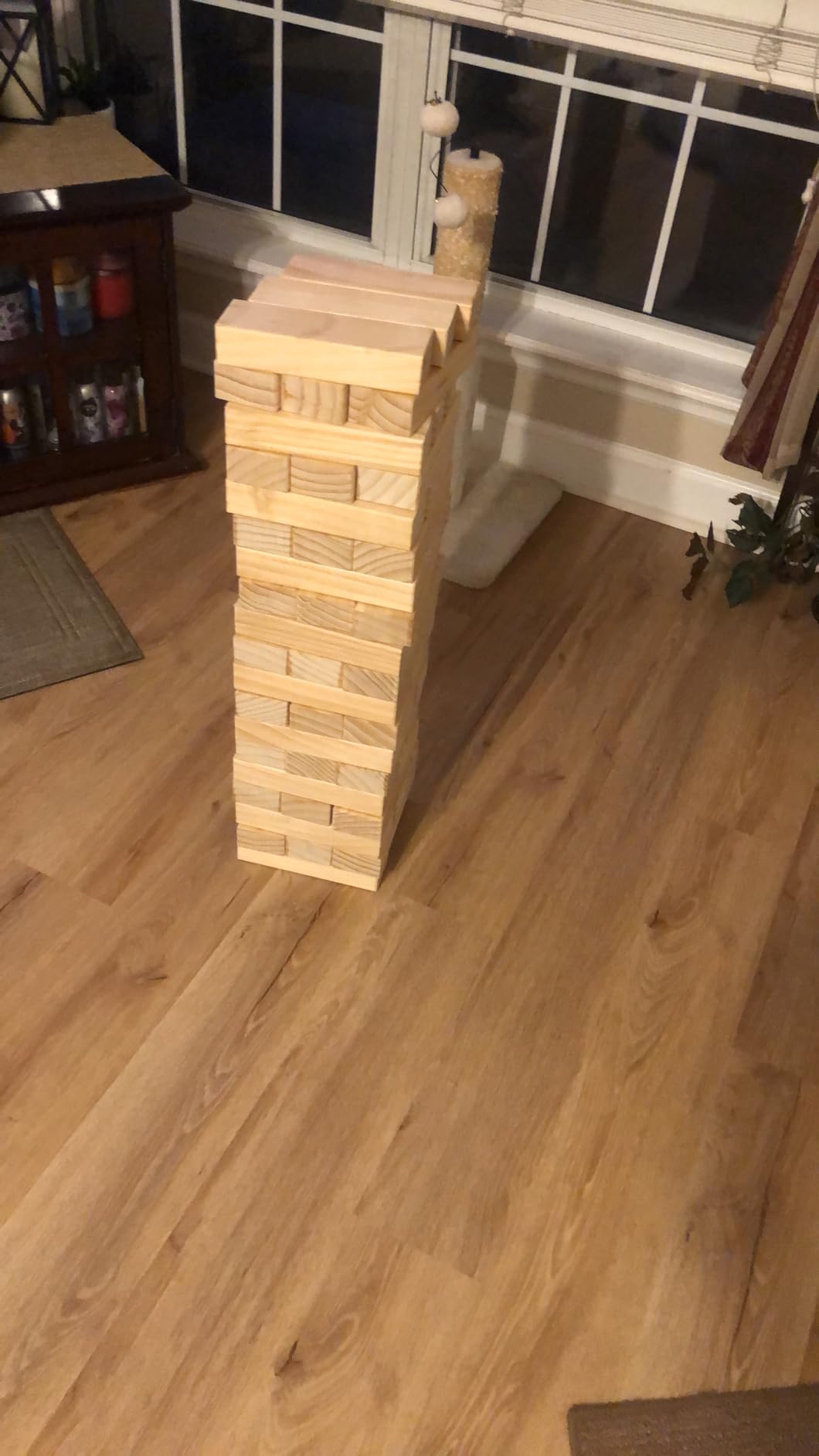 Giant Tumbling Timbers with Carrying Case | Starts at 2.5-Feet Tall and Builds to Over 4-Feet | Made with Premium Pine Wood customer photo 2