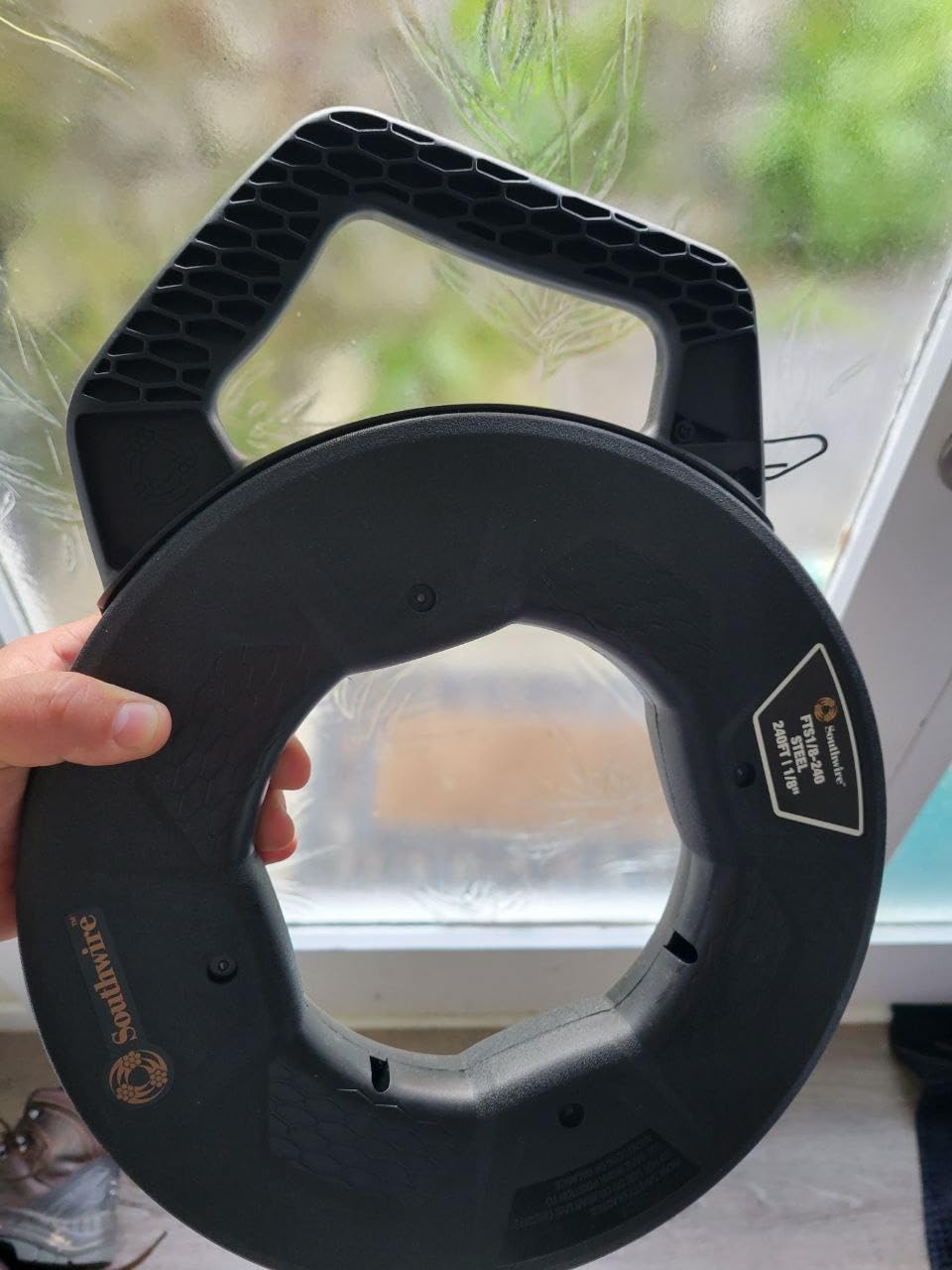 Southwire Fish Tape Tool - Durable 1/8-Inch Tempered Spring Steel for Efficient Wire Pulling - High-Impact Case - Ergonomic Handle - Fast Rewind Design - 125-Foot Length customer photo 2