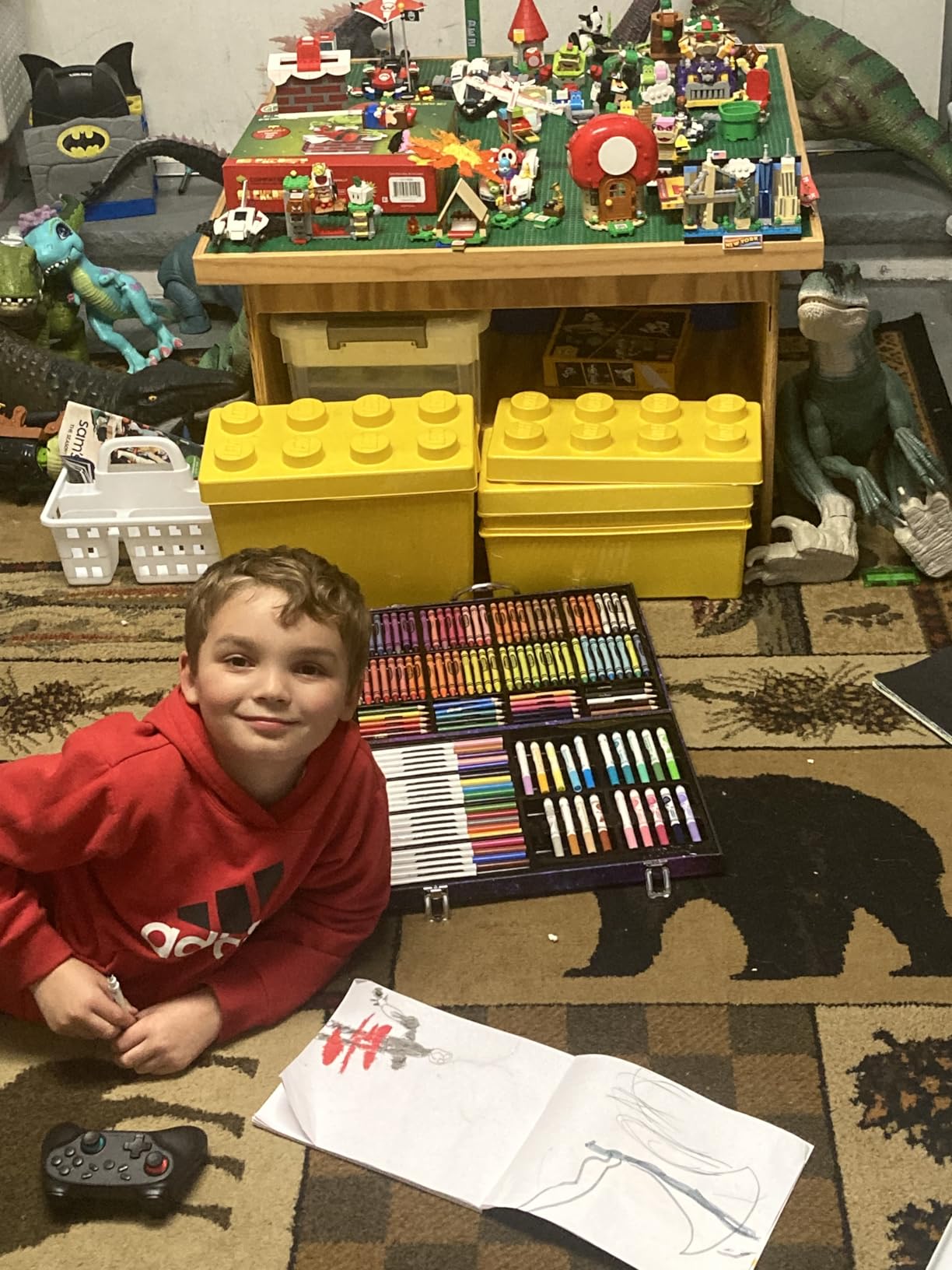 LEGO Classic Medium Creative Brick Box 10696 Building Toy Set - Featuring Storage, Includes Train, Car, and a Tiger Figure, and Playset for Kids, Boys, and Girls Ages 4-99 customer photo 1