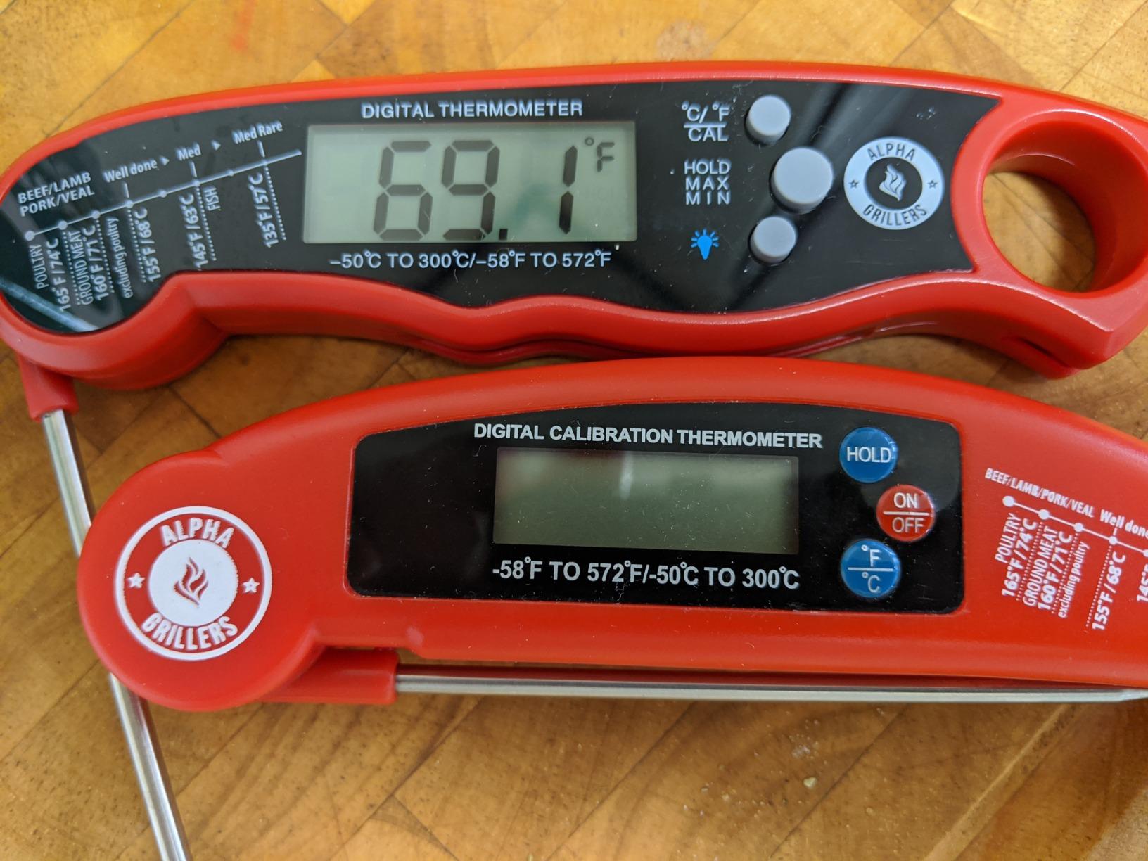 Alpha Grillers Meat Thermometer Digital - Instant Read Food Thermometer for Cooking & Grilling - Professional Kitchen customer photo 1