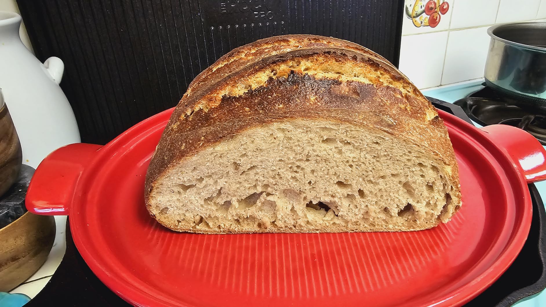 Emile Henry Bread Cloche | Charcoal customer photo 2