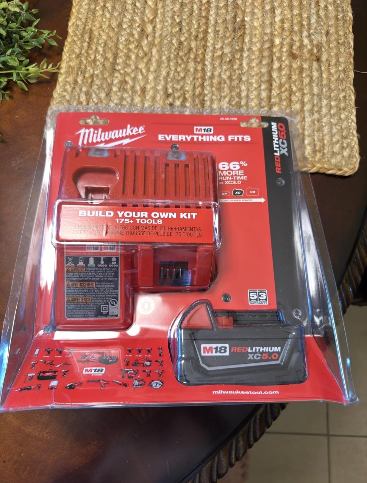 Milwaukee 48-59-1850 M18 XC 5.0 Starter Kit (Battery + Charger) customer photo 1