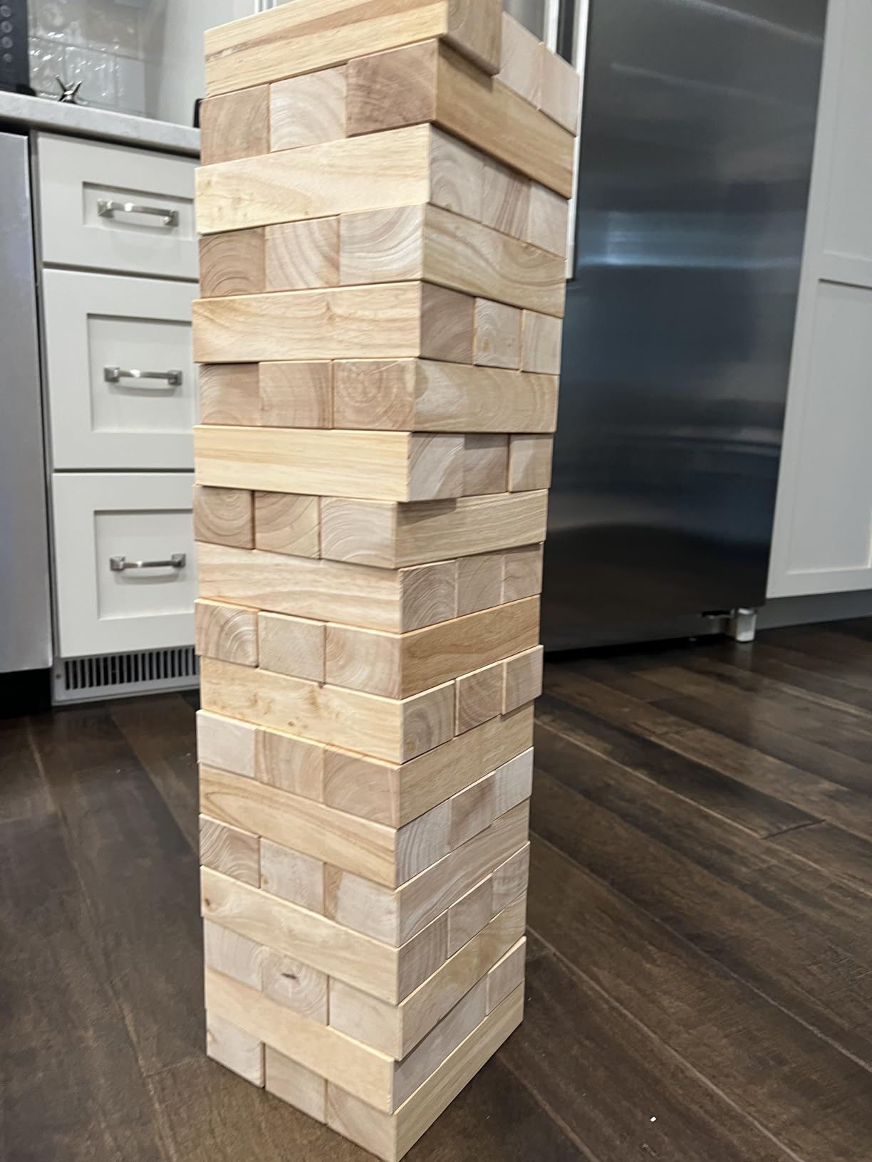 GoSports Giant Wooden Stacking Game - Stacks Up to 5 ft - Toppling Tower customer photo 1
