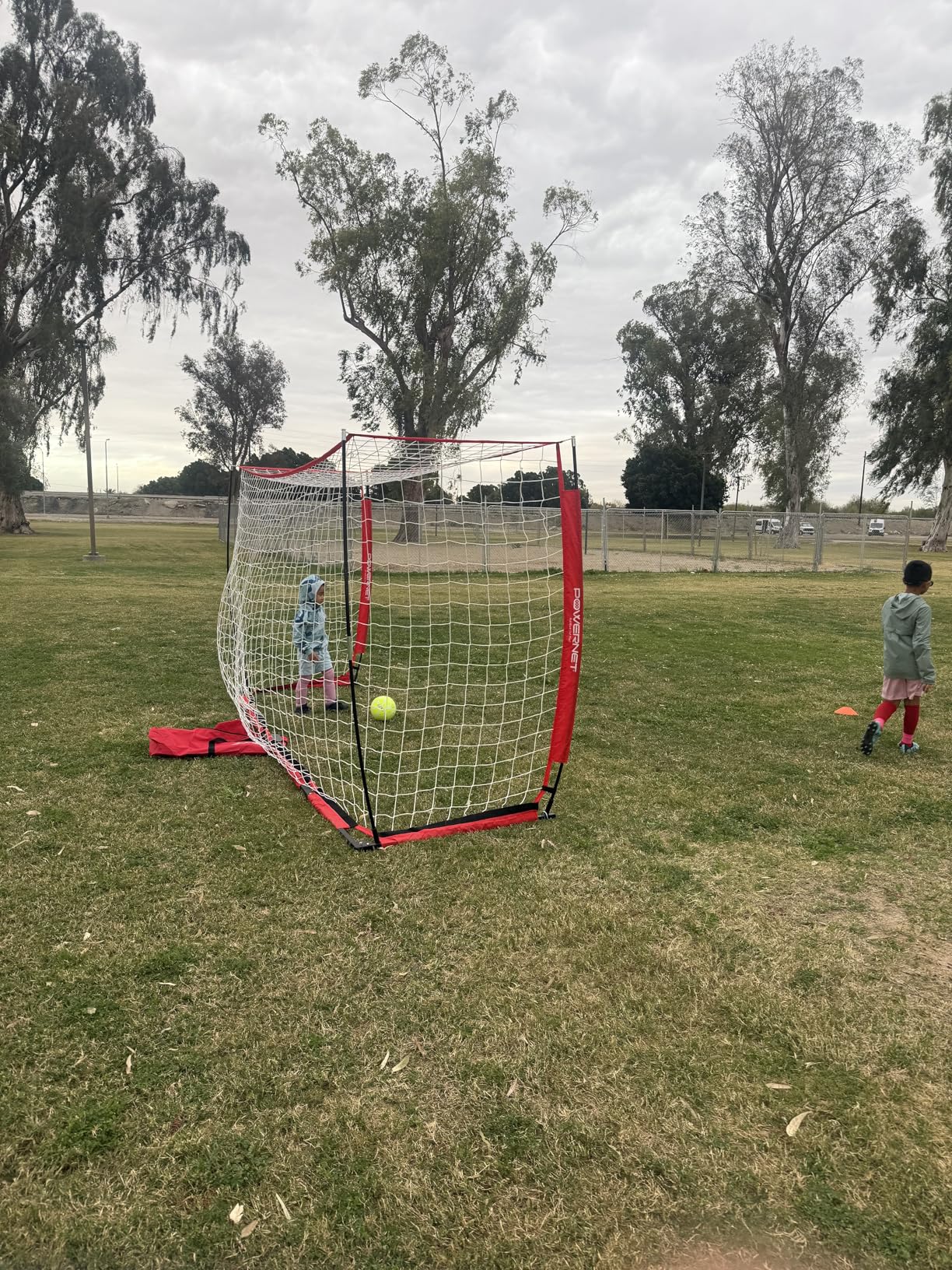 PowerNet Soccer Goal for Backyard, 3Mx2M / 6x4 / 8x4 / 12x6 / 14x7 / 18.5x6.5 / 21x7 / 24 x 8 Portable Soccer Net, Sports & Outdoors Training Equipment, Quick Setup 1 Goal & Zipper Storage Bag customer photo 2