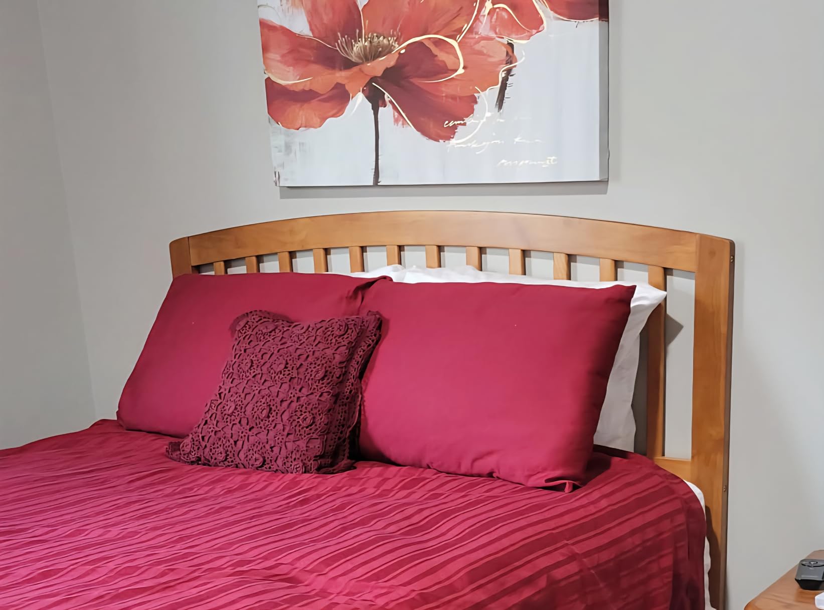 AFI, Richmond Slatted Queen Solid Wood Headboard, Walnut customer photo 2