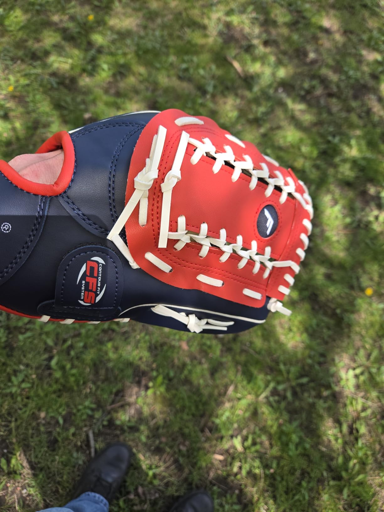 Franklin Sports Field Master Baseball + Softball Glove - Field Master Adult + Youth Baseball + Softball Mitt - Men's + Women's Gloves customer photo 2