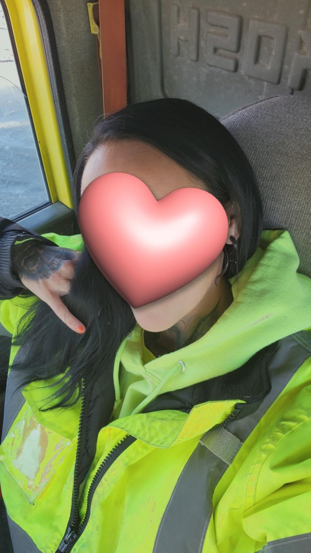 Pyramex RJ32 Series Waterproof Hi-Vis Orange Lime Bomber Jacket with Quilted Lining customer photo 2