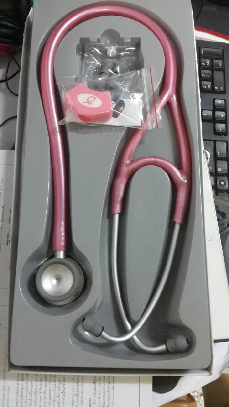 ADC Adscope 606 Ultra Lightweight Cardiology Stethoscope with Tunable AFD Technology, 28 Inch Length, Tactical All Black customer photo 1
