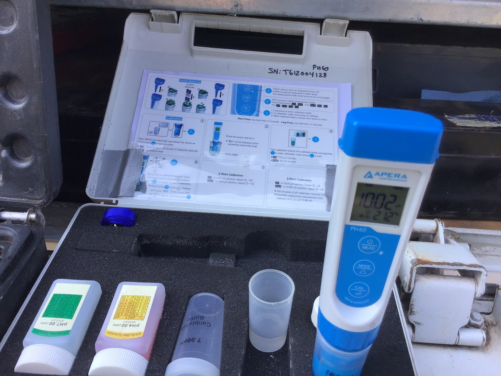 Apera Instruments Premium-Series PH60S Food pH Pocket Tester Kit, Swiss Spear pH Electrode, +/-0.01 pH Accuracy, -2.00-16.00 pH Range (AI313) customer photo 1