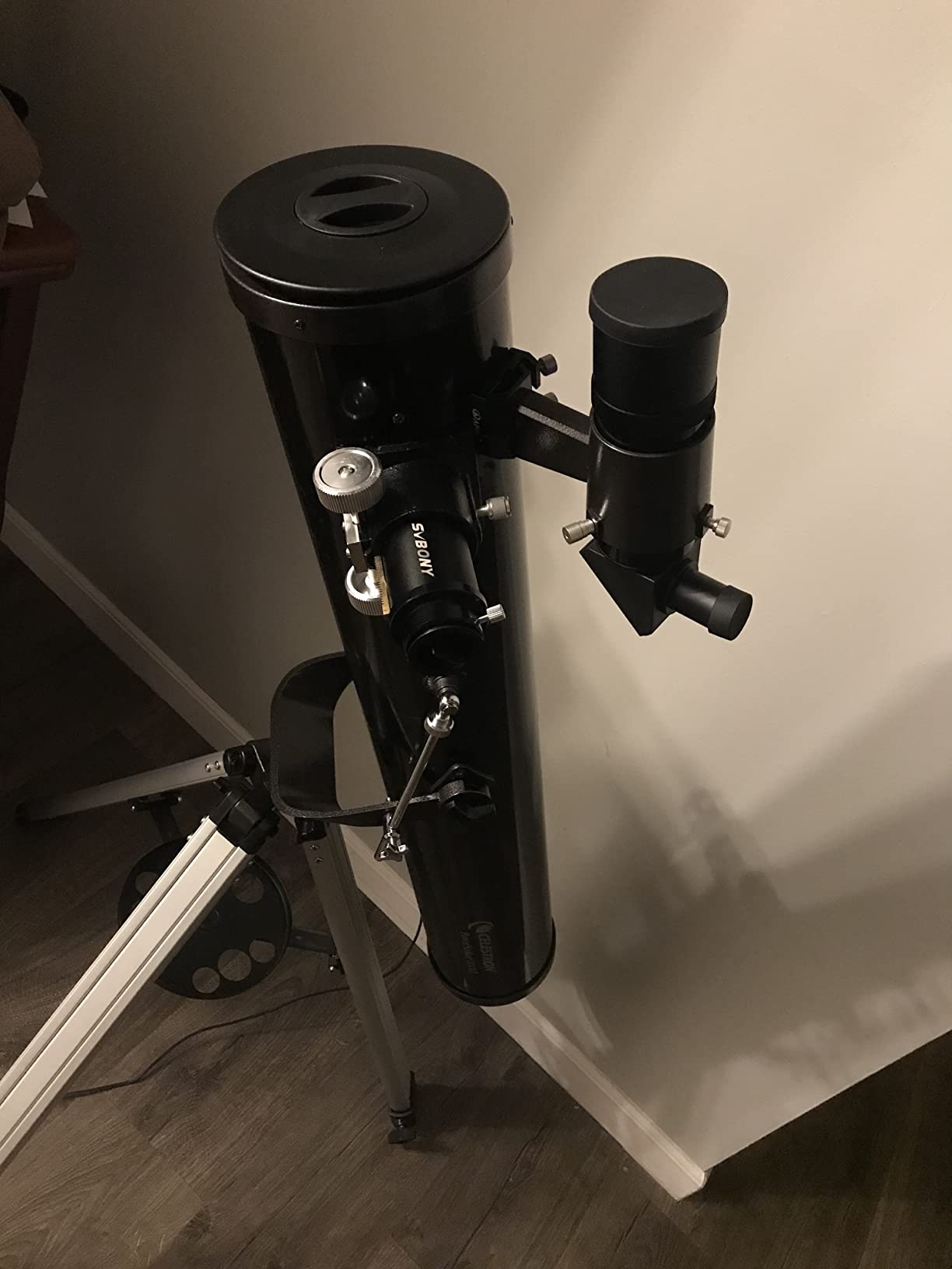 Astromania Finder Scope, 9x50 Right Angle Metal Optical Finderscope for Astronomical Telescope with Crosshair and Bracket, Fully Multi-Coated Upright Corrected Image Telescope Finder customer photo 1