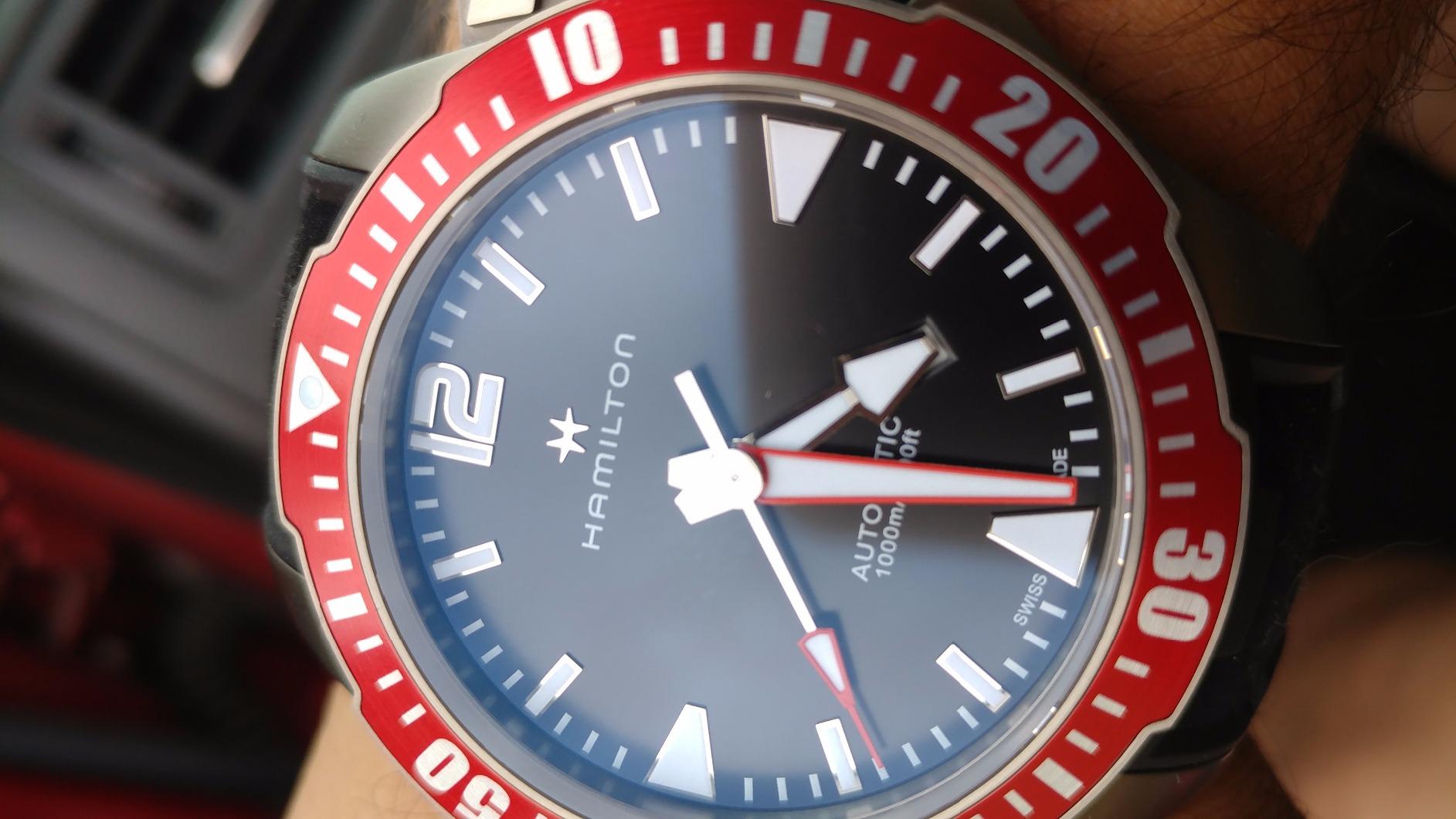 Hamilton Khaki Navy Automatic Men's Watch, 46mm Titanium Case, Swiss Made, 1000m Waterproof, Sapphire Crystal customer photo 2