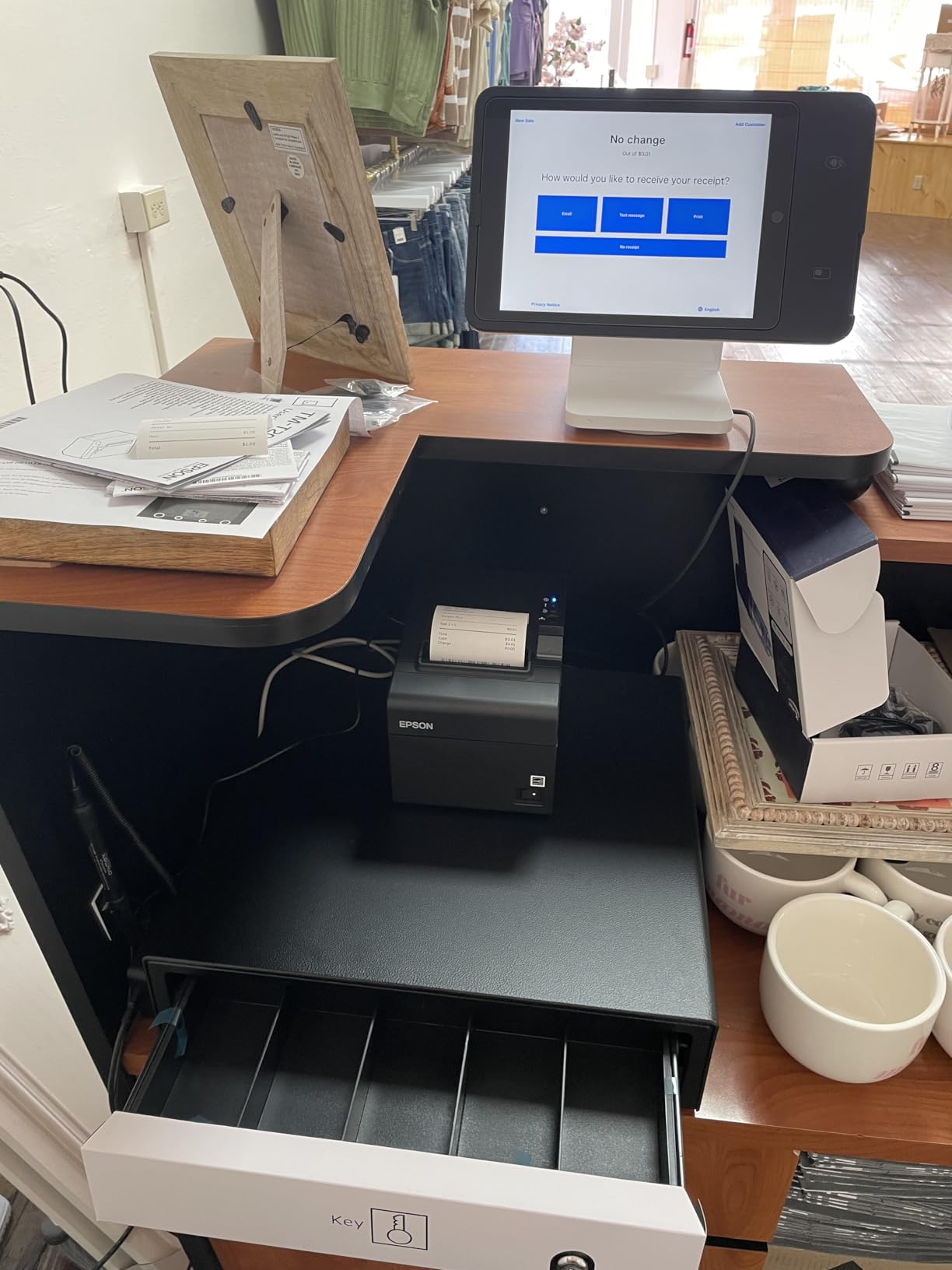 Hardware Bundle - Cash Drawer and Thermal Receipt Printer, Compatible with Square Stand and Register customer photo 1