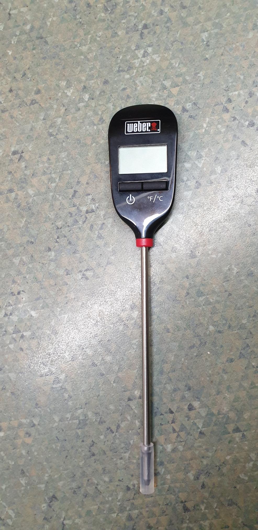 Weber Instant-Read Thermometer Probe, Black/Silver - Fast Digital Grill & Kitchen Thermometer with 15-Second Readout customer photo 2