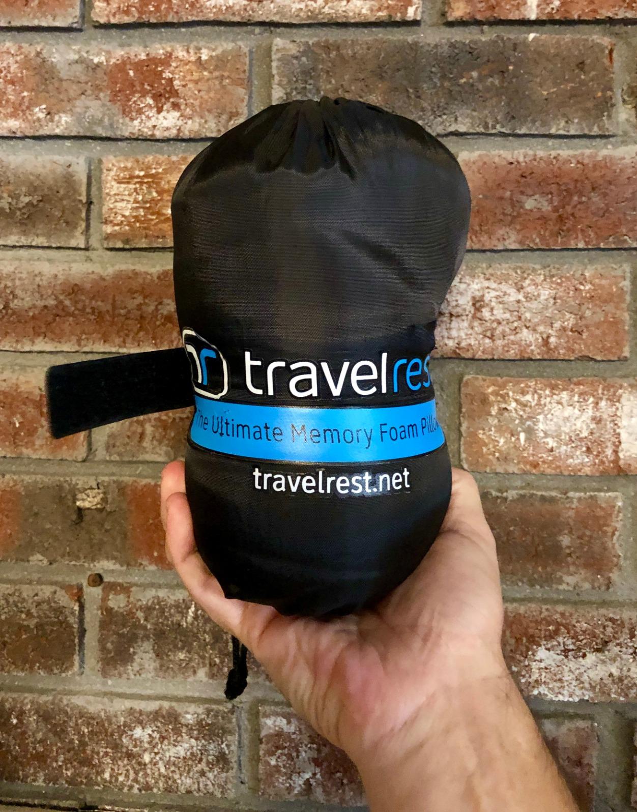 travelrest Sleep Neck Pillow Travel - Travel Essentials, Memory Foam, Neck Support Pillow for Long Flight, Plane Sleeping Accessories, Anti-Slip and Comfortable, Washable, Attaches to Luggage - Gray customer photo 1