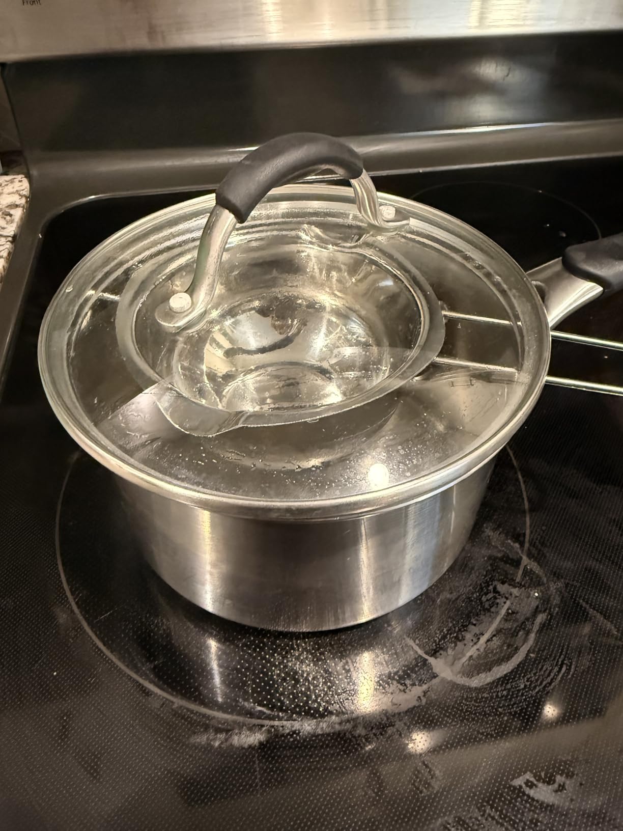 Stainless Steel Double Boiler Pot for Melting Chocolate, Candy and Candle Making (18/8 Steel, 2 Cup Capacity, 480ML) customer photo 2