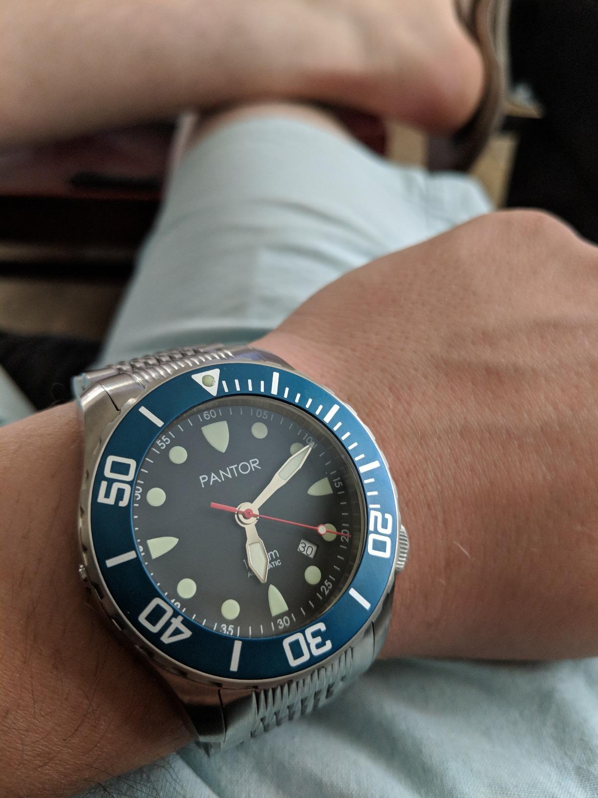 Seahorse 1000M Automatic Dive Watch for Men, Professional 3300FT Waterproof Diver Watch, Sapphire Crystal, Helium Escape Valve, Miyota Automatic Movement, 45mm customer photo 1
