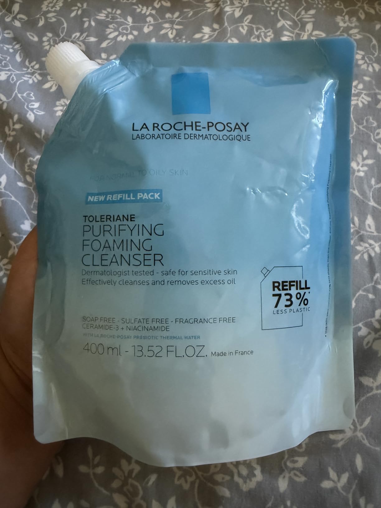 La Roche-Posay Toleriane Purifying Foaming Facial Cleanser, Oil Free Face Wash for Women & Men with Niacinamide + Ceramides, Pore Cleanser Safe For Sensitive Skin customer photo 1