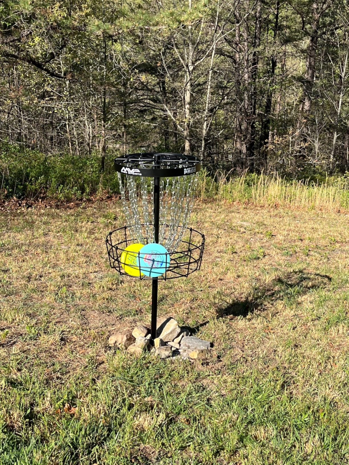 MVP Disc Sports Black Hole Pro HD 24-Chain Portable Disc Golf Basket Target customer photo 2