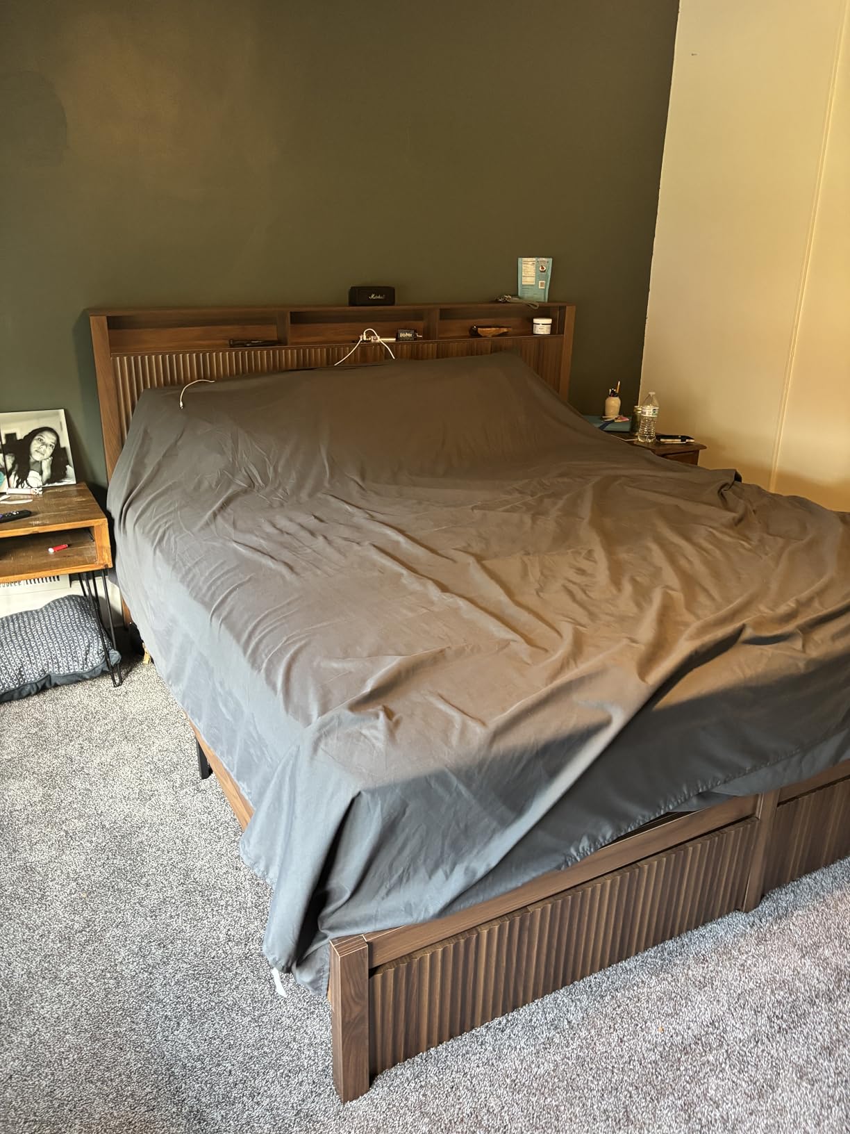 Queen Size 4 Piece Sheet Set - Comfy Breathable & Cooling Sheets - Hotel Luxury Bed Sheets - Deep Pockets, Easy-Fit, Soft and Wrinkle Free Sheets - Dark Grey Oeko-Tex Bed Sheet Set customer photo 2