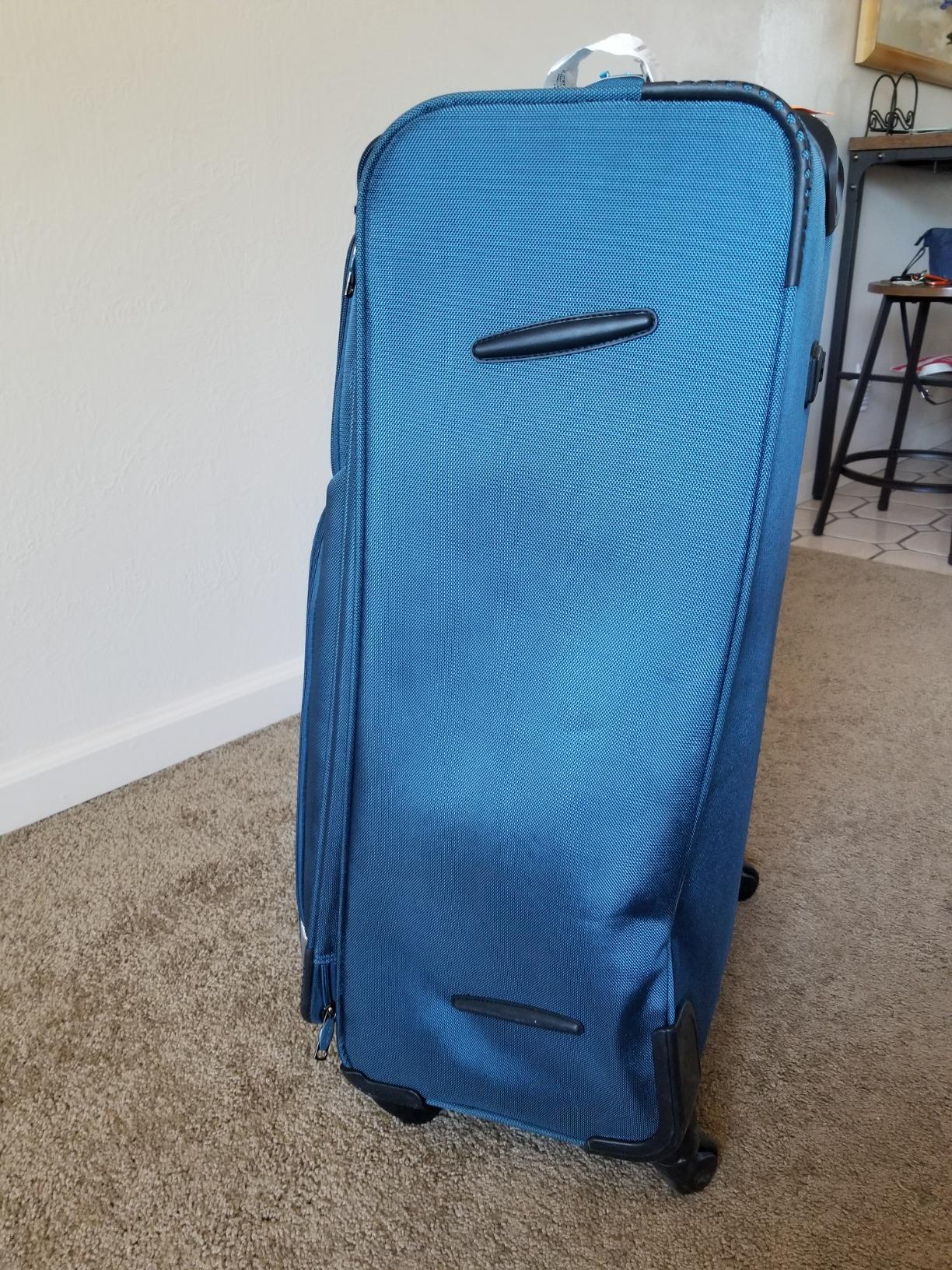 Coolife Luggage 4 Piece Set Suitcase Spinner TSA Lock Softshell lightweight (gray) customer photo 1