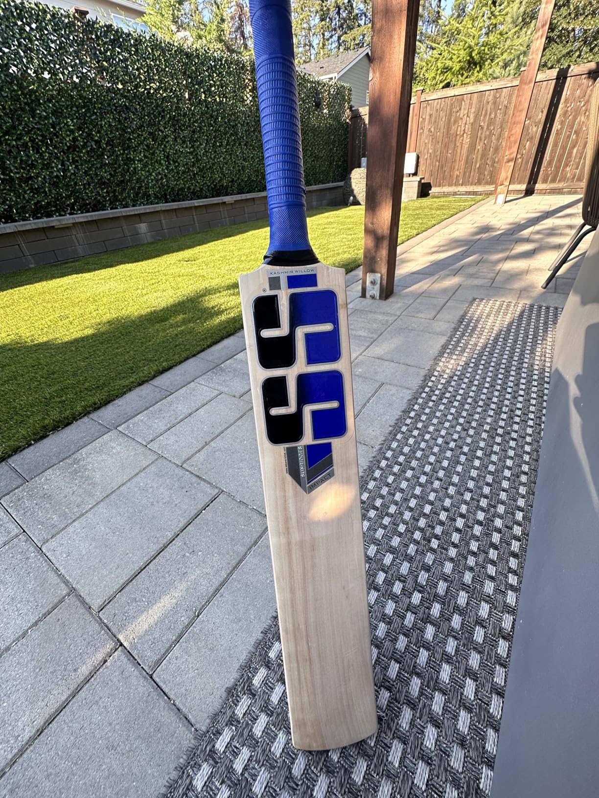 SS Kashmir Willow Leather Ball Cricket Bat - Impact (Full Protection Cover) customer photo 1