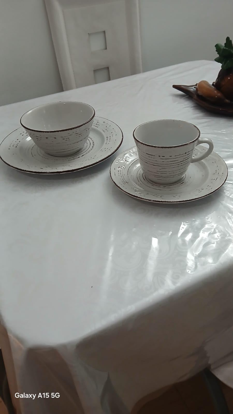 Pfaltzgraff Trellis White 16-Piece Stoneware Dinnerware Set, Service for 4, Distressed White Finish, Microwave & Dishwasher Safe Plates and Bowls customer photo 2