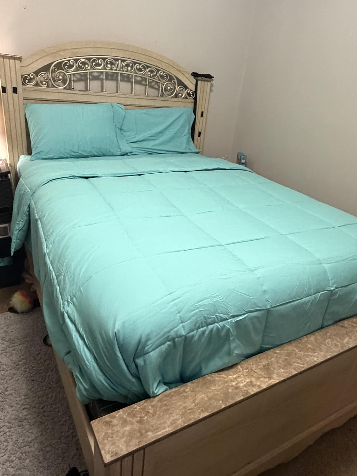 Bare Home Queen Sheet Set - 1800 Ultra-Soft Microfiber Queen Bed Sheets - Double Brushed - Deep Pockets - Easy Fit - 4 Piece Set, Grey customer photo 1