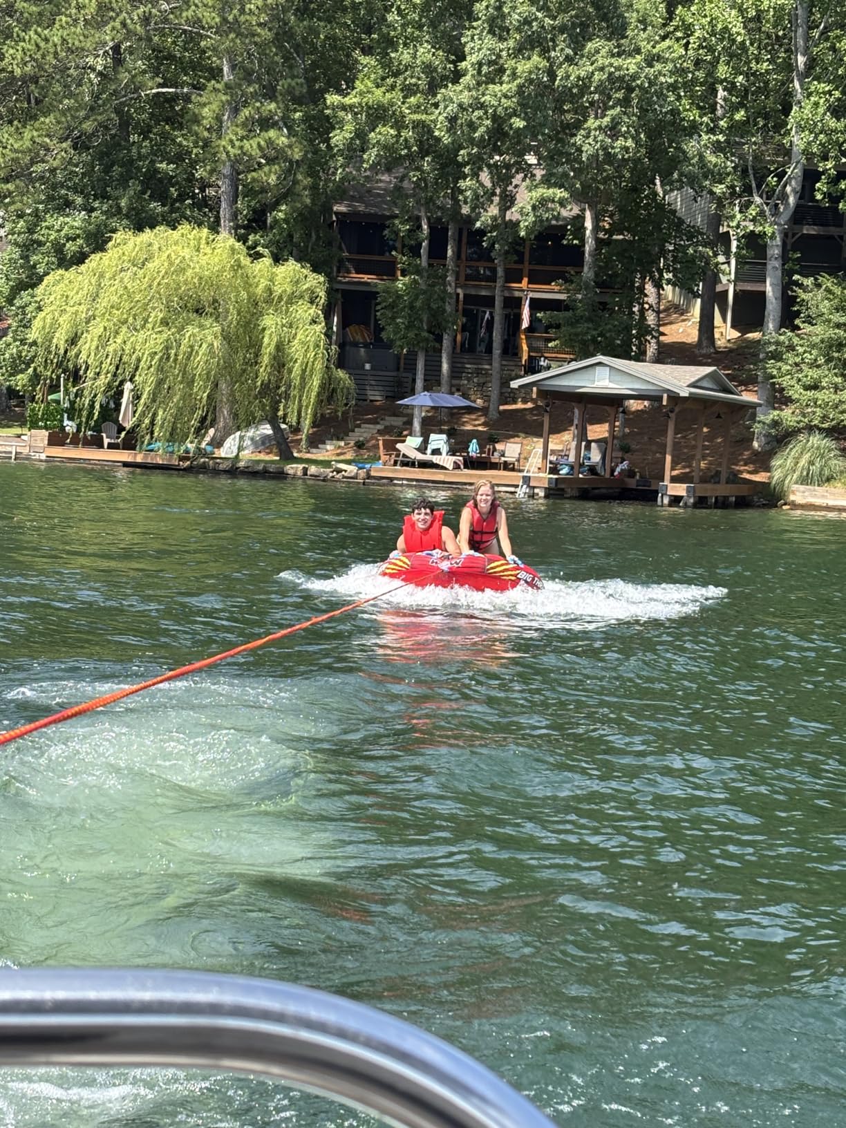 Wow Sports Thriller Towable Deck Tube for Boating Adults Tubing Boat Inflatable for Water Sports customer photo 2