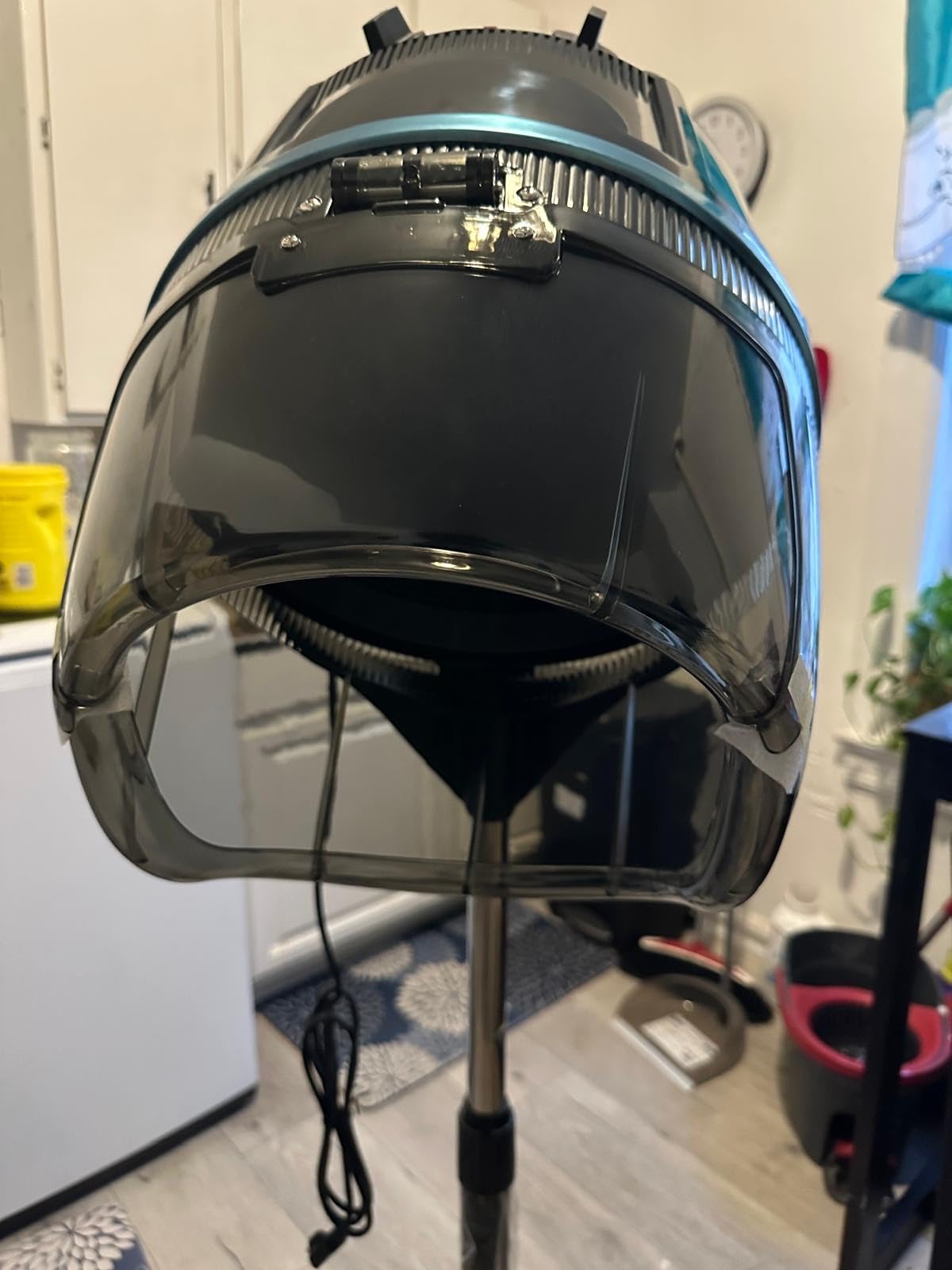 ZENY Stand Up Hair Dryer 1300W Adjustable Floor Hooded Bonnet Hair Dryers with Rolling Wheels Professional Salon Equipment for Beauty Home Hair Drying customer photo 1