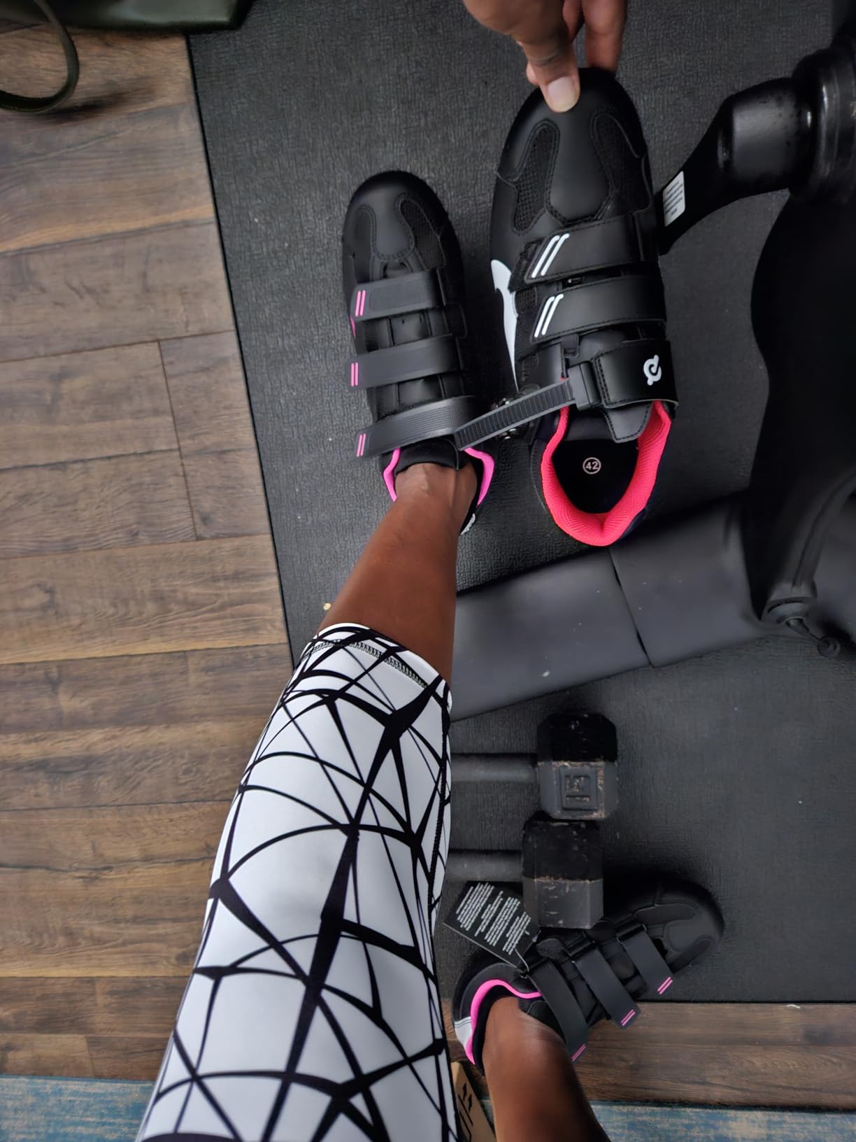 Pista SPD & Peloton Shoes for Women - 2 in 1 - Fit for Peloton, Spin & Indoor Bikes customer photo 1
