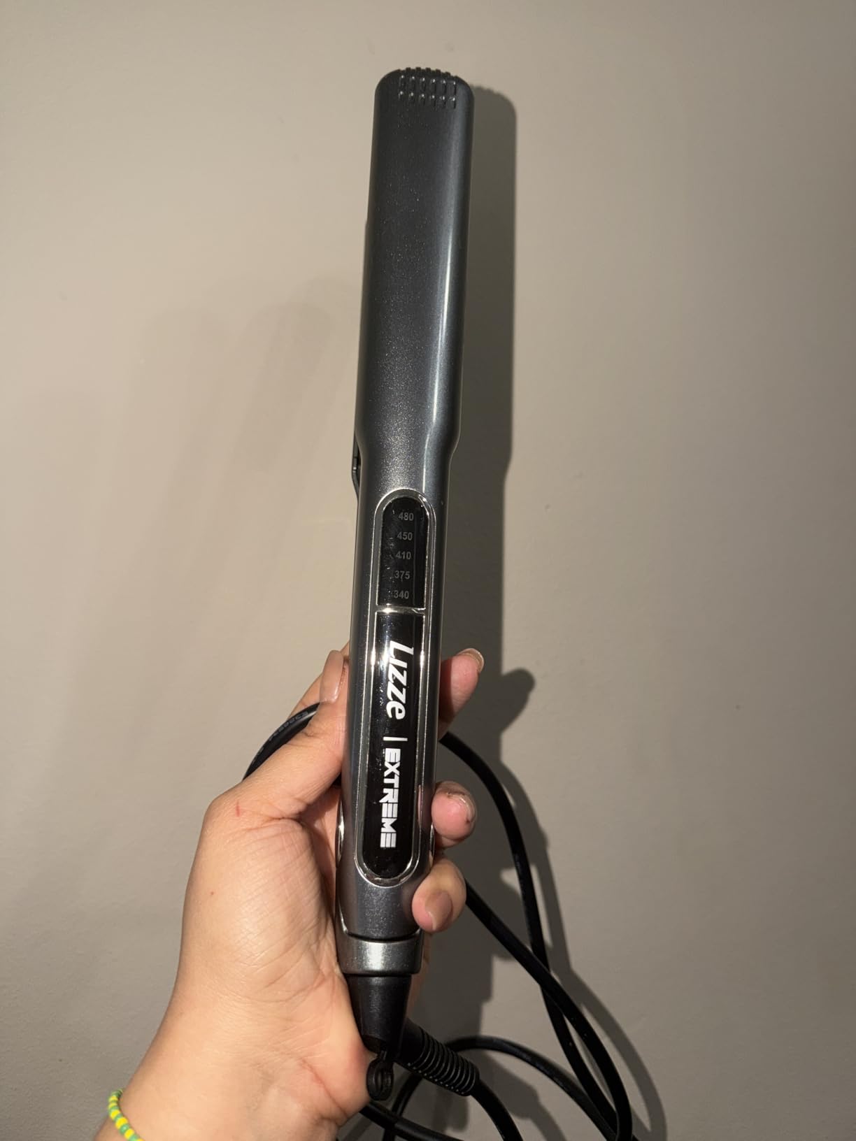 Lizze Extreme Professional Hair Straightener | Original Nano Titanium Technology Straightens Dry, Frizzy Hair Curls | 250 Deg. C. (480'f) - 110 Volts : Beauty & Professional Care customer photo 1
