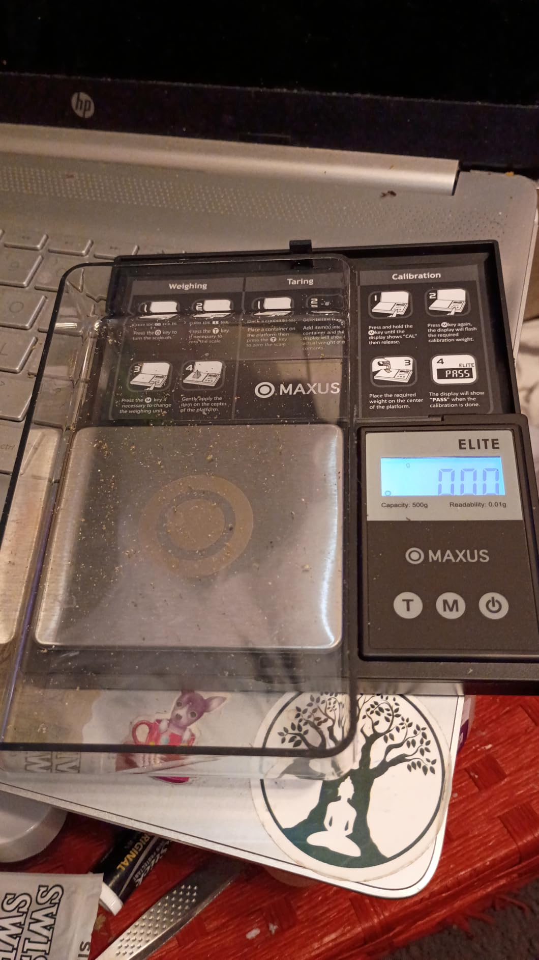 MAXUS Digital Pocket Gram Scale 500g x 0.01g High Precision with Tray, Weighs Small Food, Jewelry, Ounces, Grains, LCD Display, Tare Function customer photo 1