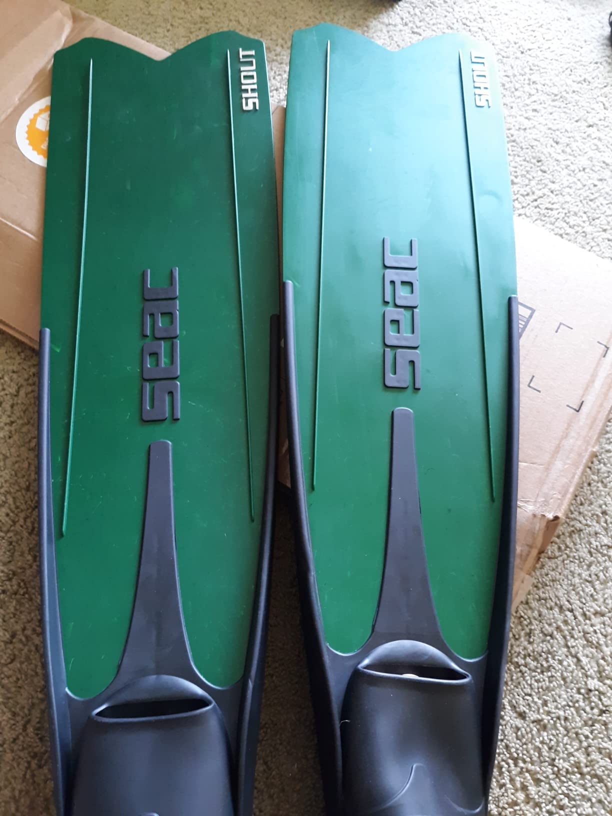 Seac Shout Long Fins for Scuba Diving, Spearfishing and Freediving customer photo 2