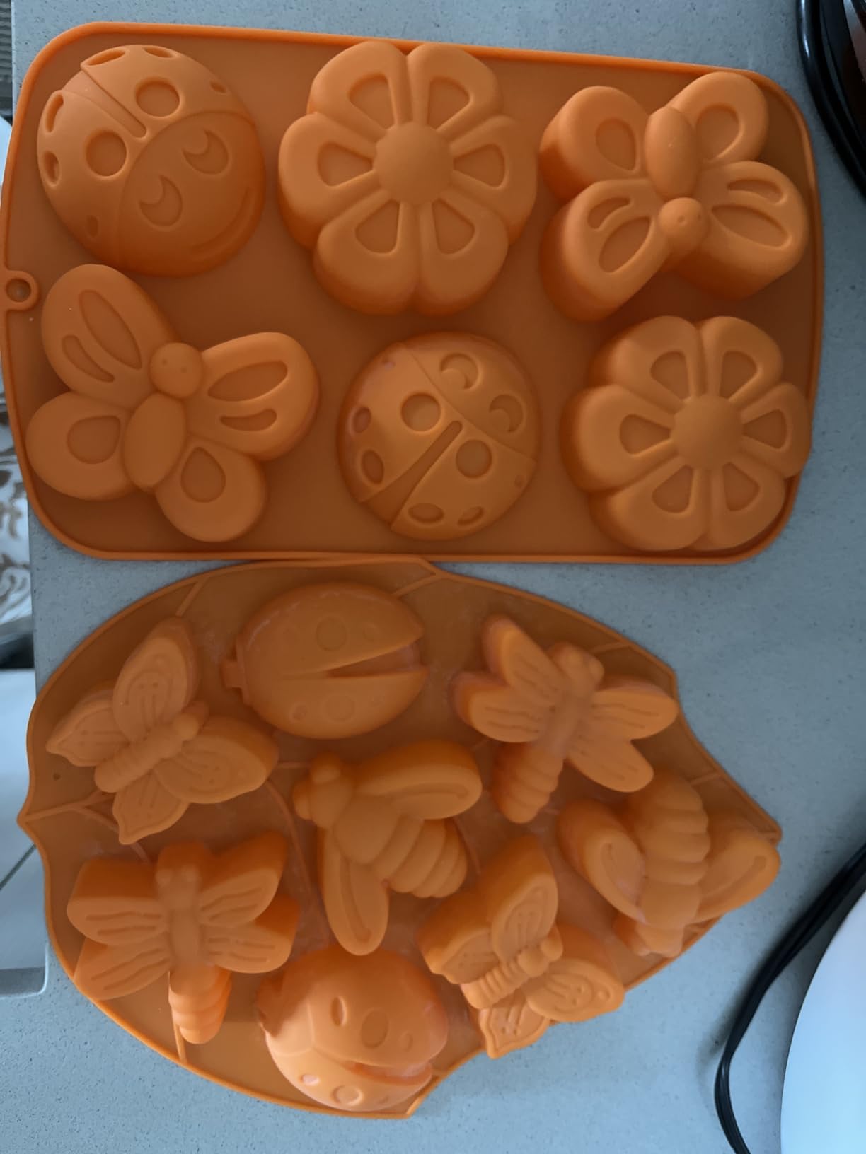 Beasea Animal Soap Molds, 2 Pack Large 3D Silicone Mat Chocolate Cake Candy Cookie Baking Making Clay Ice DIY Hard Resin Gummy Cube Tray Set Decoration Handmade Craft Bear Shape customer photo 1