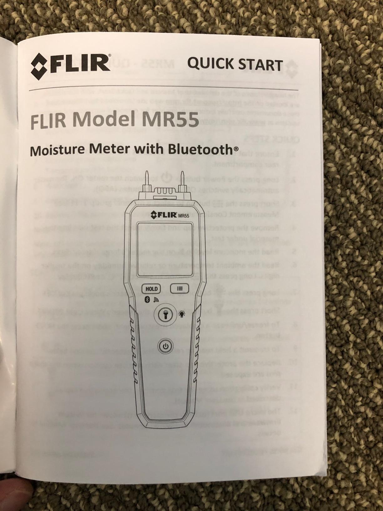FLIR MR55 - Pin Moisture Meter with Bluetooth for Instant Data Sharing via The FLIR Tools Mobile App customer photo 2