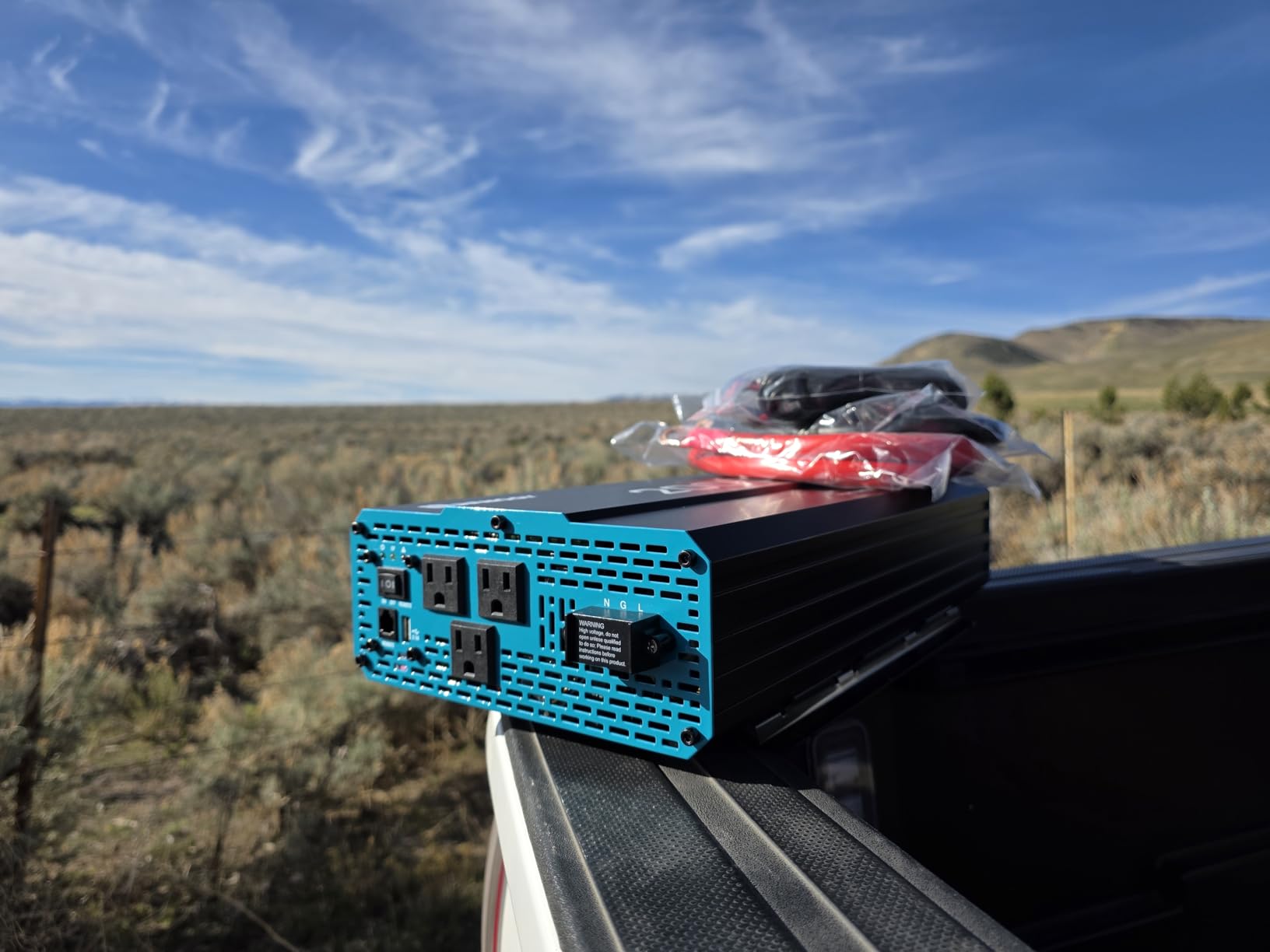 Renogy Inverter P2 2000W Pure Sine Wave Inverter 12V DC to 110V AC Converter, Off-Grid Solar Power Inverters for Vehicles, Truck, RV, Home, with Built-in 5V/2.1A USB/Hardwire Port, Remote Controller | Off-Grid Solar Power Inverters for Vehicles with AC Outlet, 5V/2.1A USB, Hardwire Port, Remote Controller, Surge 4000W customer photo 1