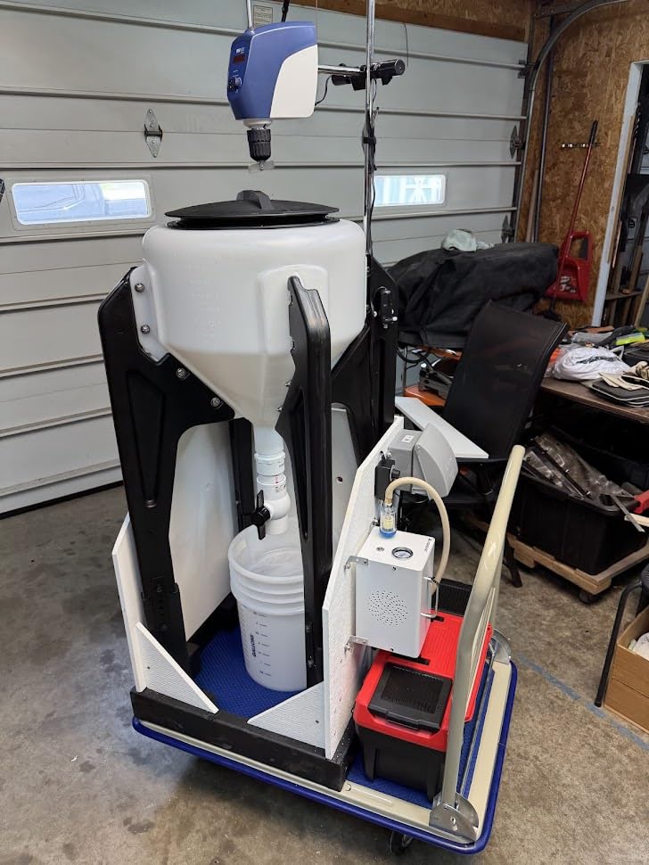 ONiLAB Electric Overhead Stirrer, LED Digital Overhead Stirrer Mixer with Stirring Rod, 20L, 10000 mPas, 50~2200RPM, Aluminum Alloy (Stirrer only, Stand not Included) customer photo 1