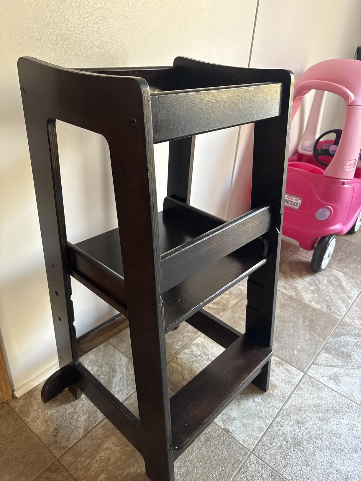 Stepup Baby Toddler Standing Tower - 3 Level Adjustable Wooden Kitchen Step Stool, Bathroom Sink, Kitchen Counter, Kids 18 Months to 4 Years customer photo 1