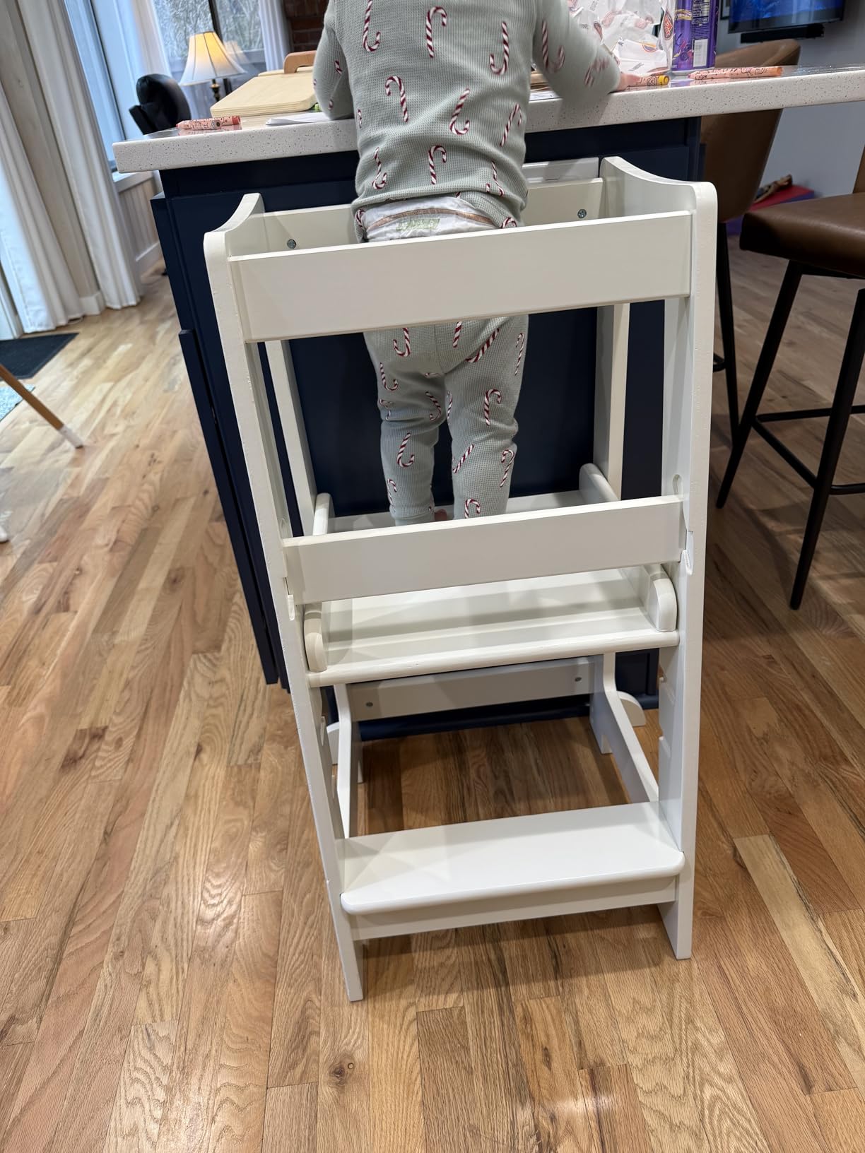 Stepup Baby Toddler Standing Tower - 3 Level Adjustable Wooden Kitchen Step Stool, Bathroom Sink, Kitchen Counter, Kids 18 Months to 4 Years customer photo 2